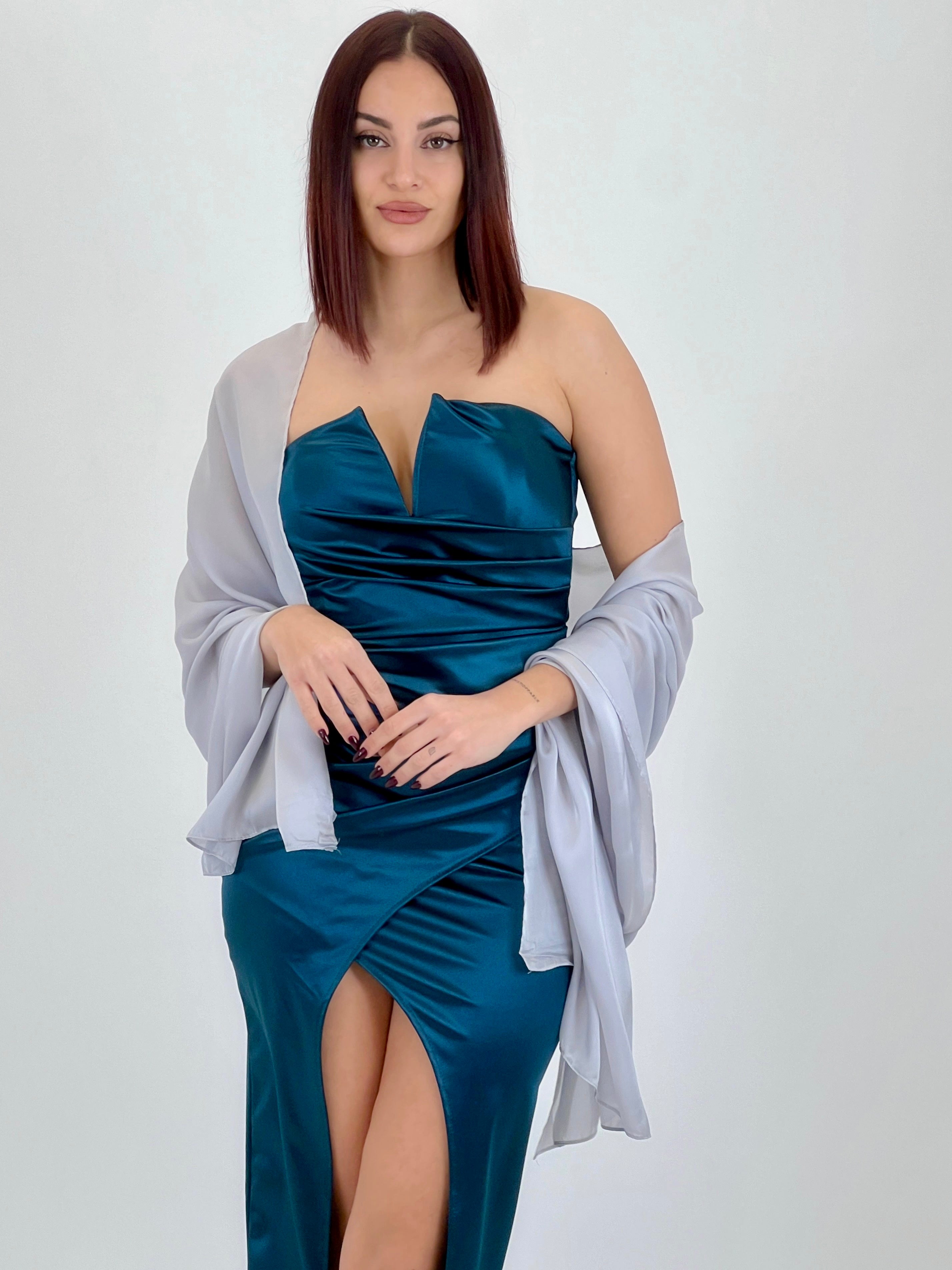 Vestido midi palabra de honor - Zebra&Maduixa®