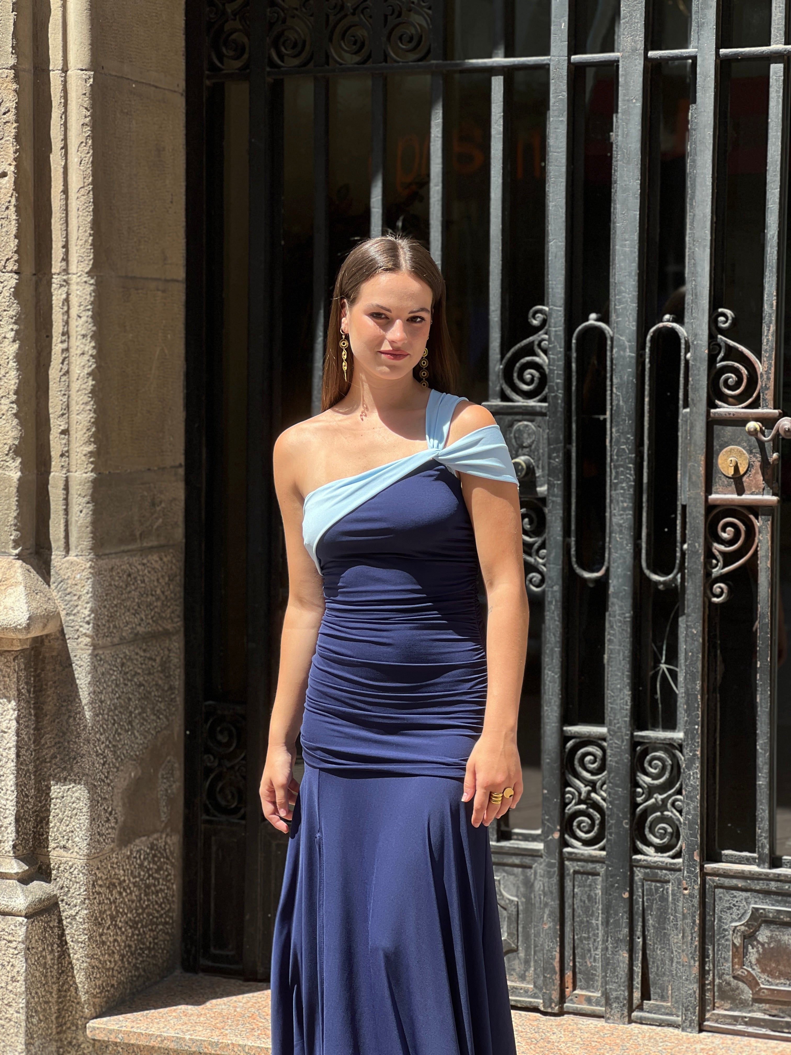Bianca bicolor dress