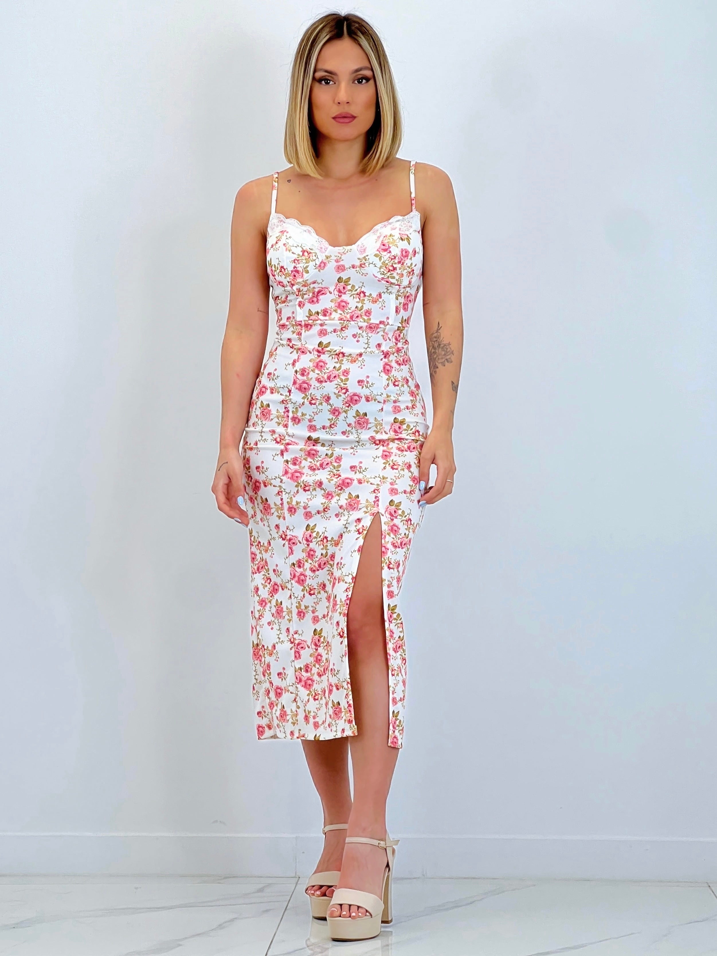 Vestido estampado flores Laia