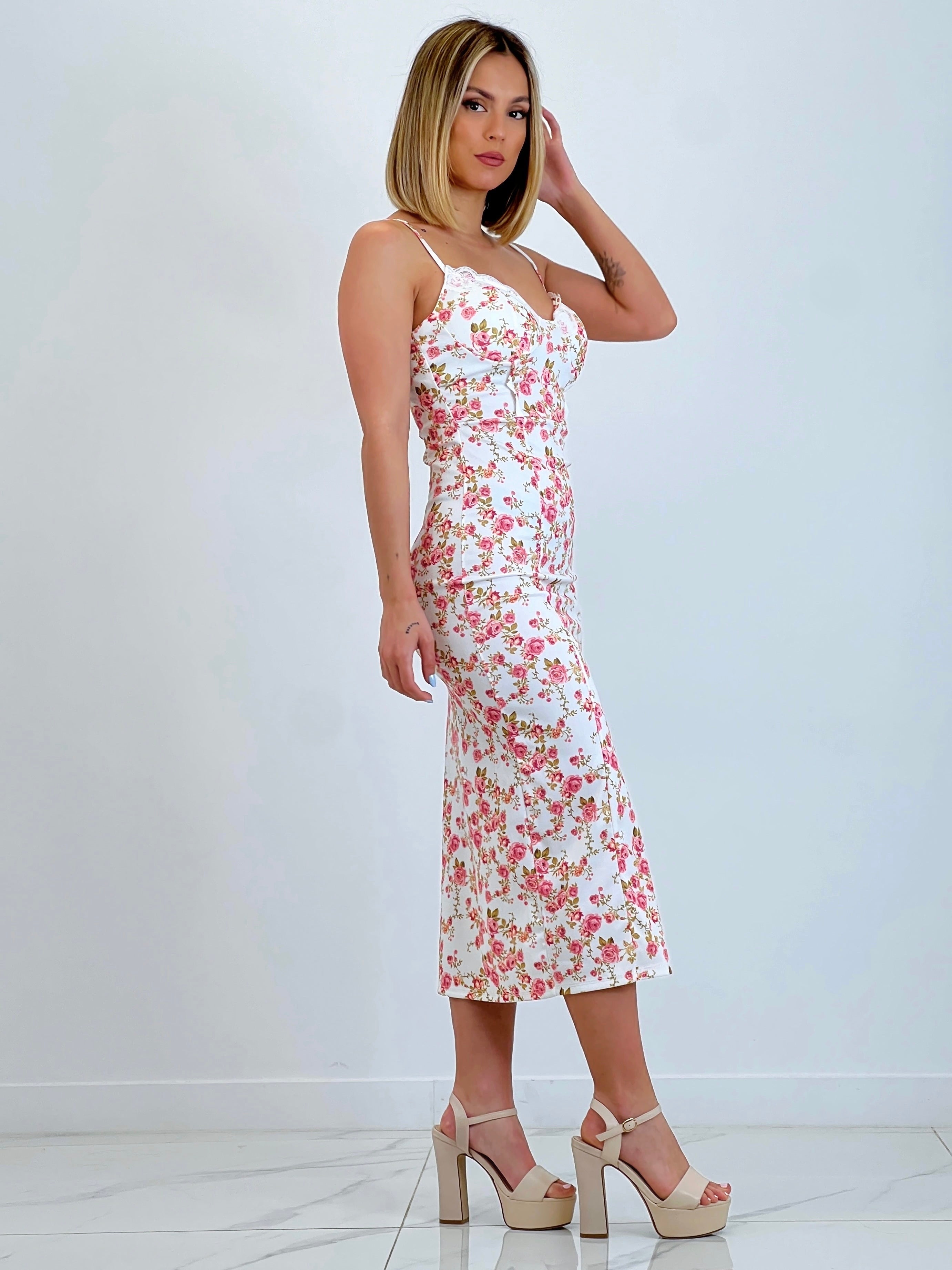 Vestido estampado flores Laia