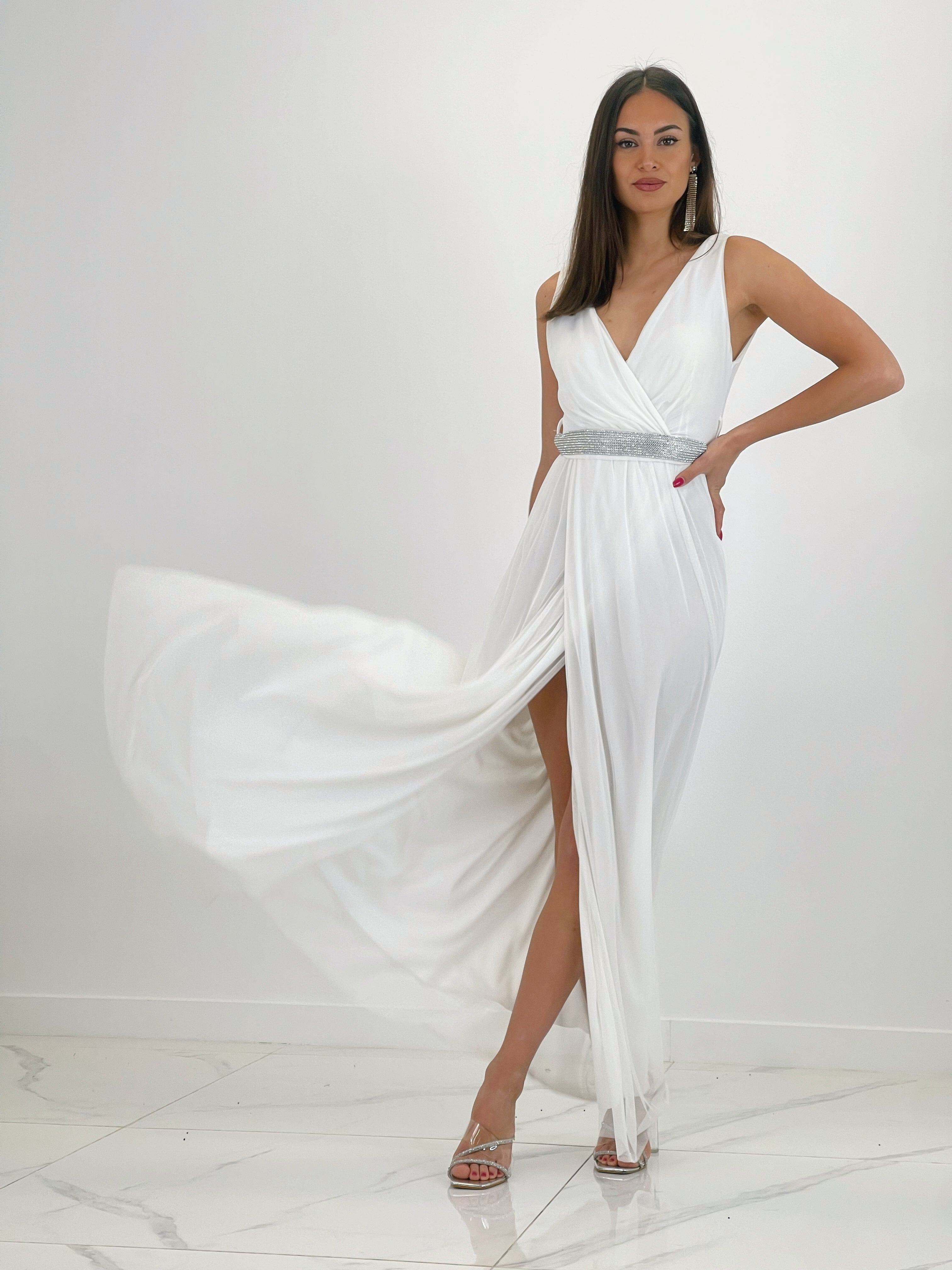 Vestido de tul Lucia Blanco