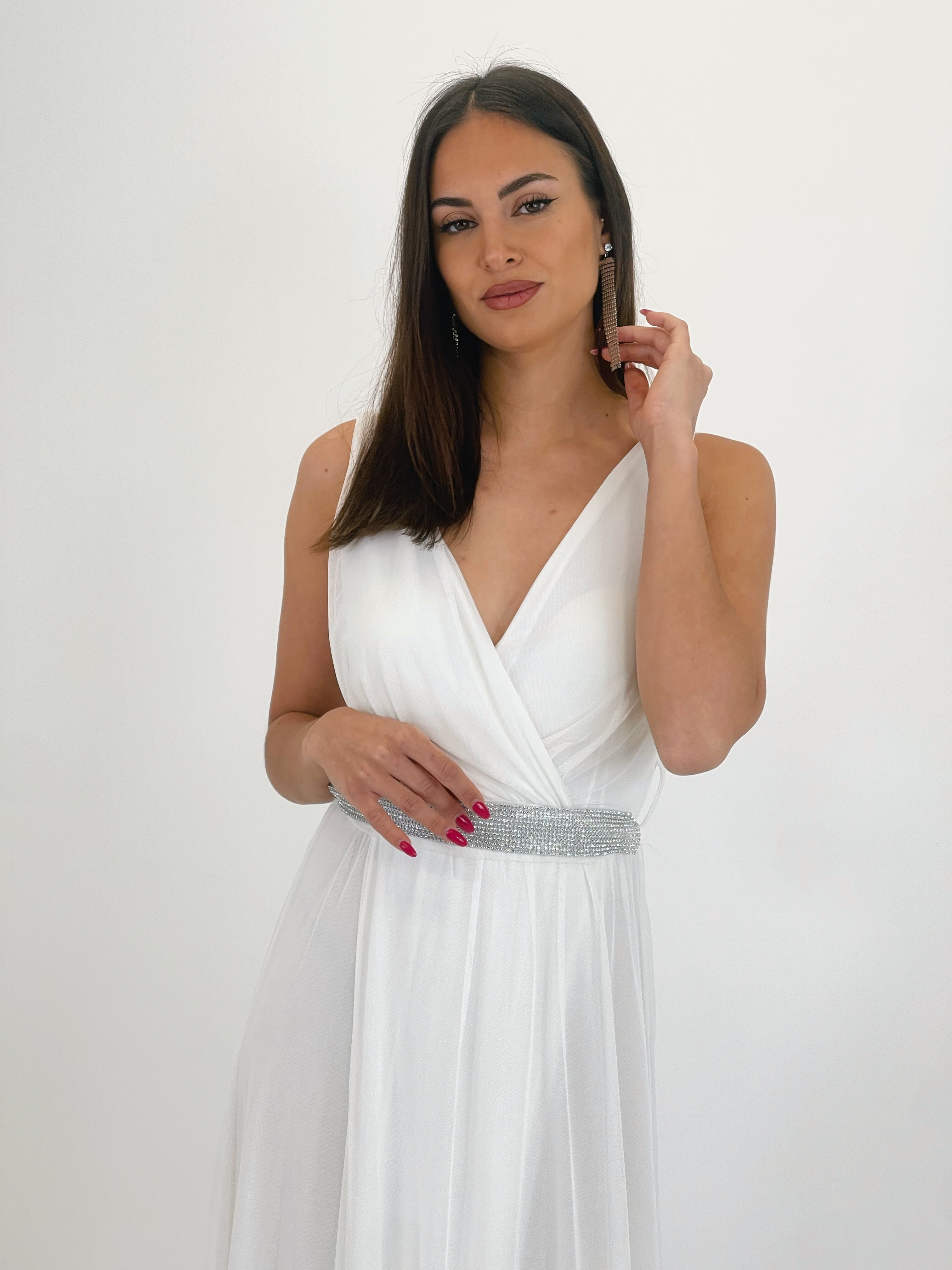 Vestido de tul Lucia Blanco