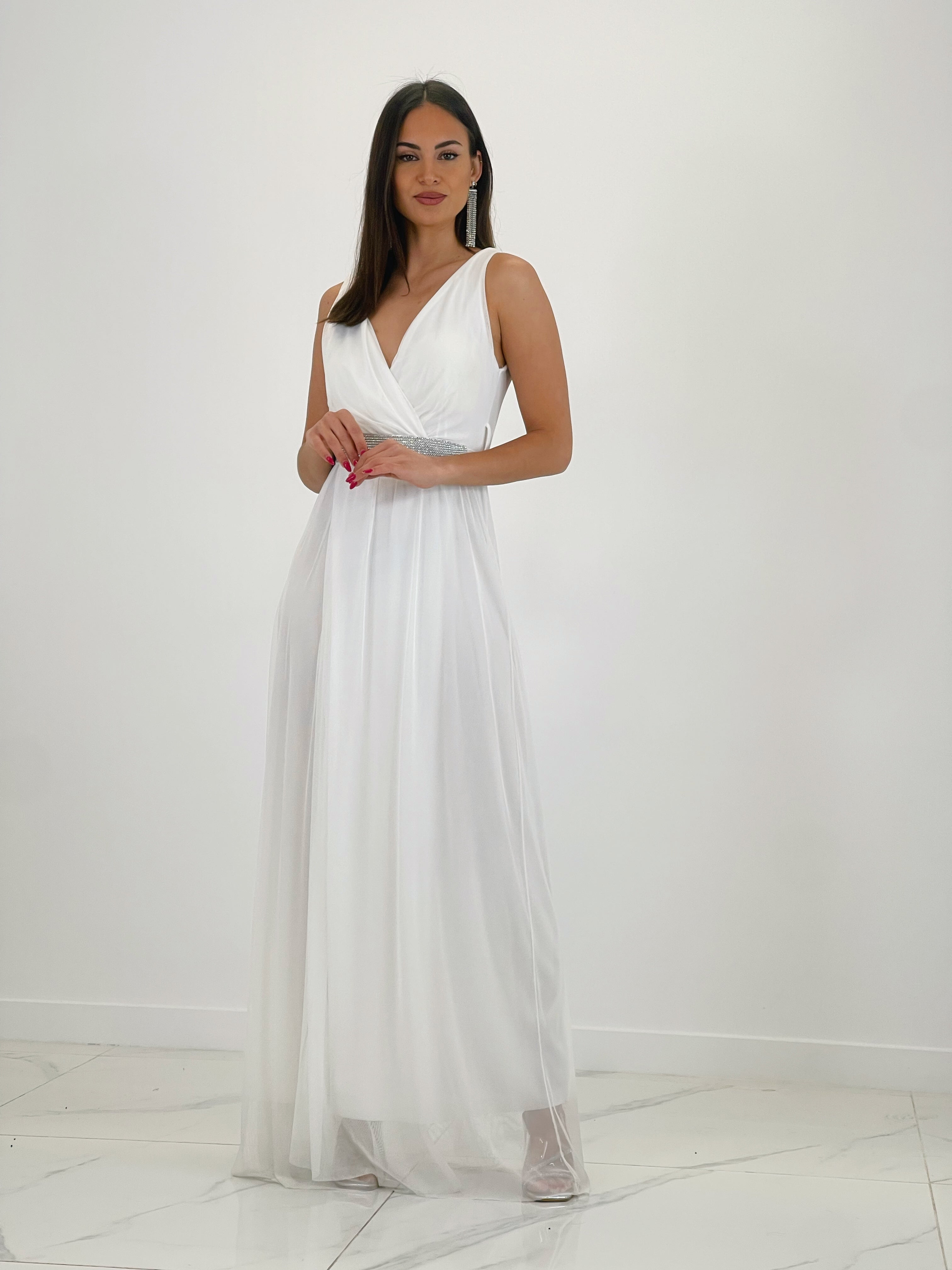 Vestido de tul Lucia Blanco