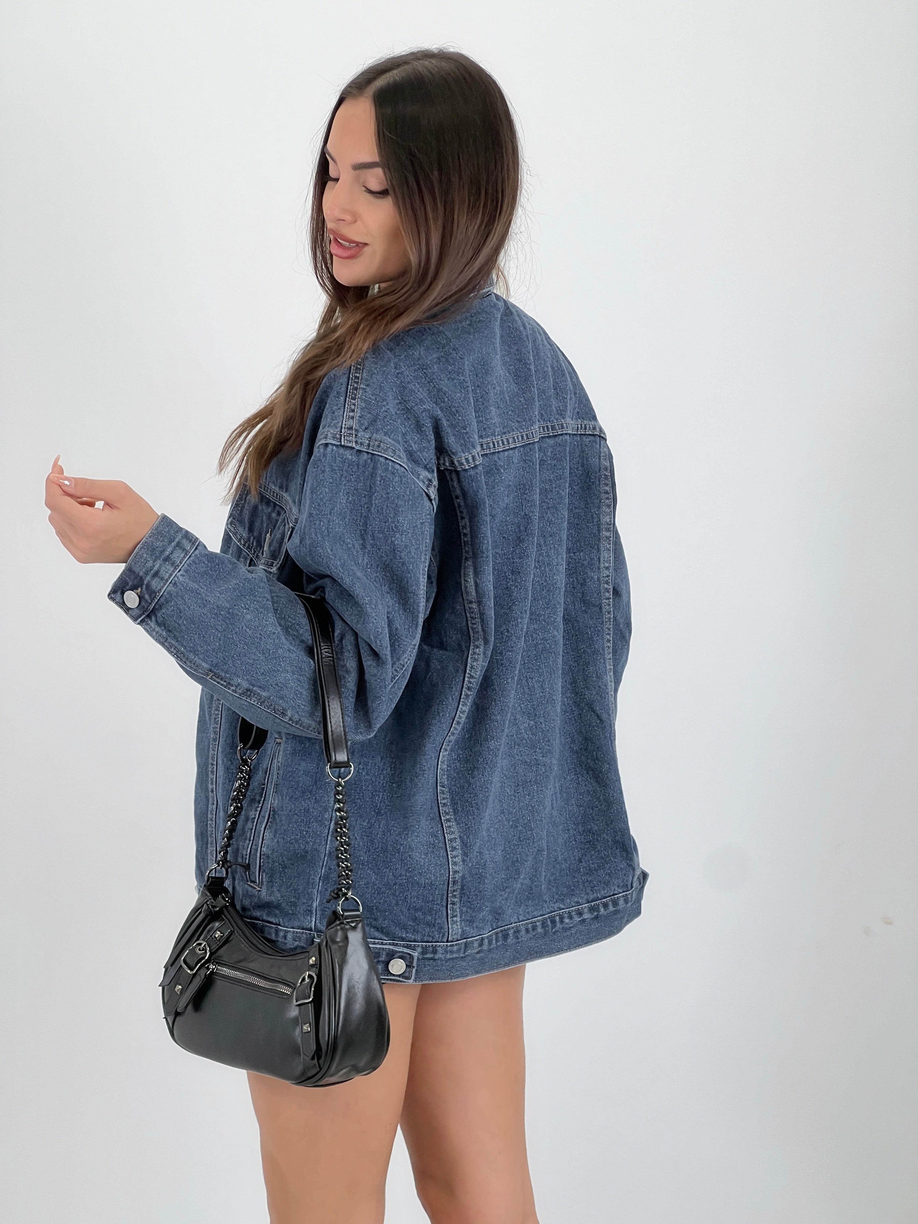 Cazadora denim oversize