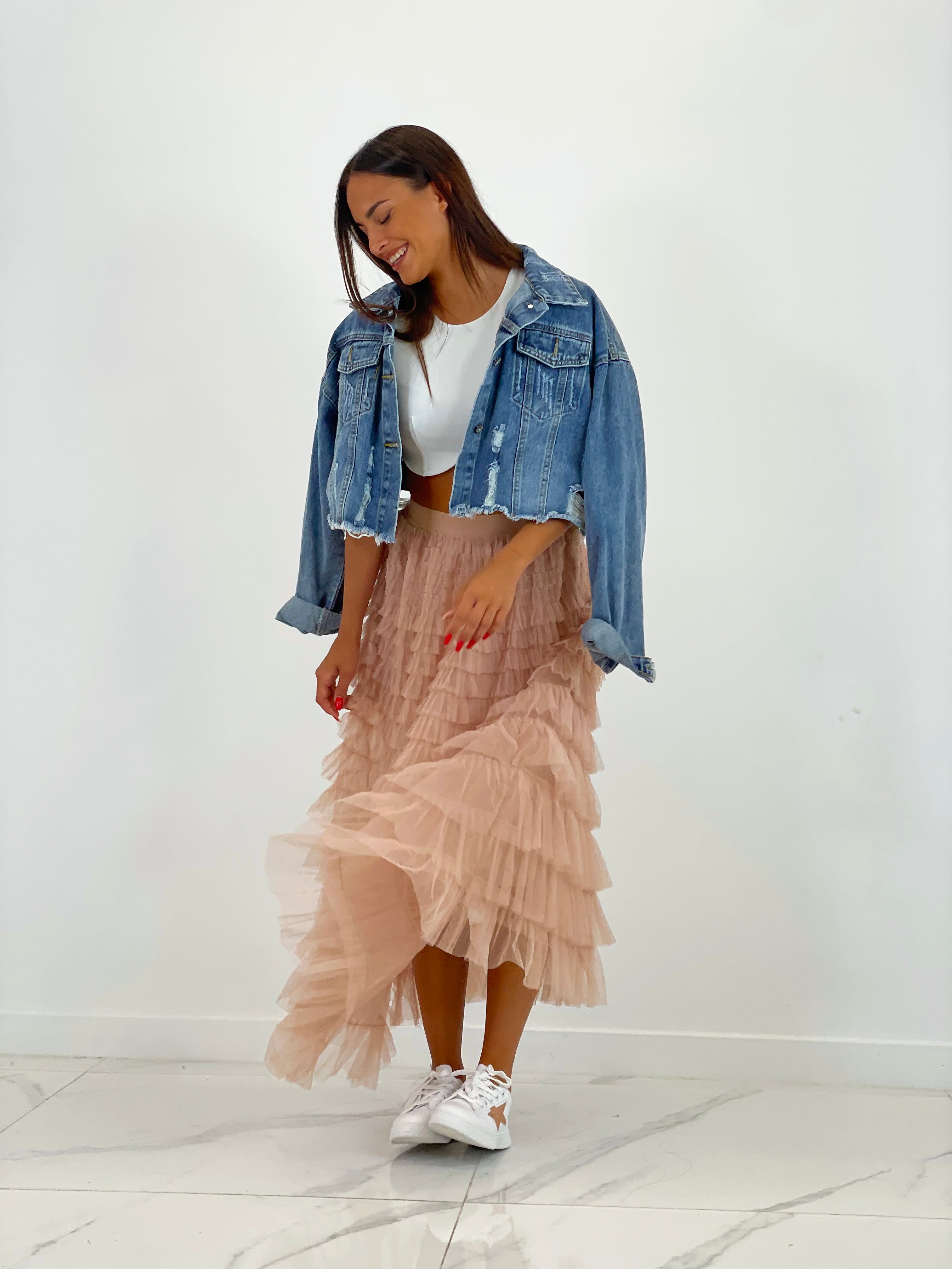 Cazadora Denim Cropped - Zebra&Maduixa®