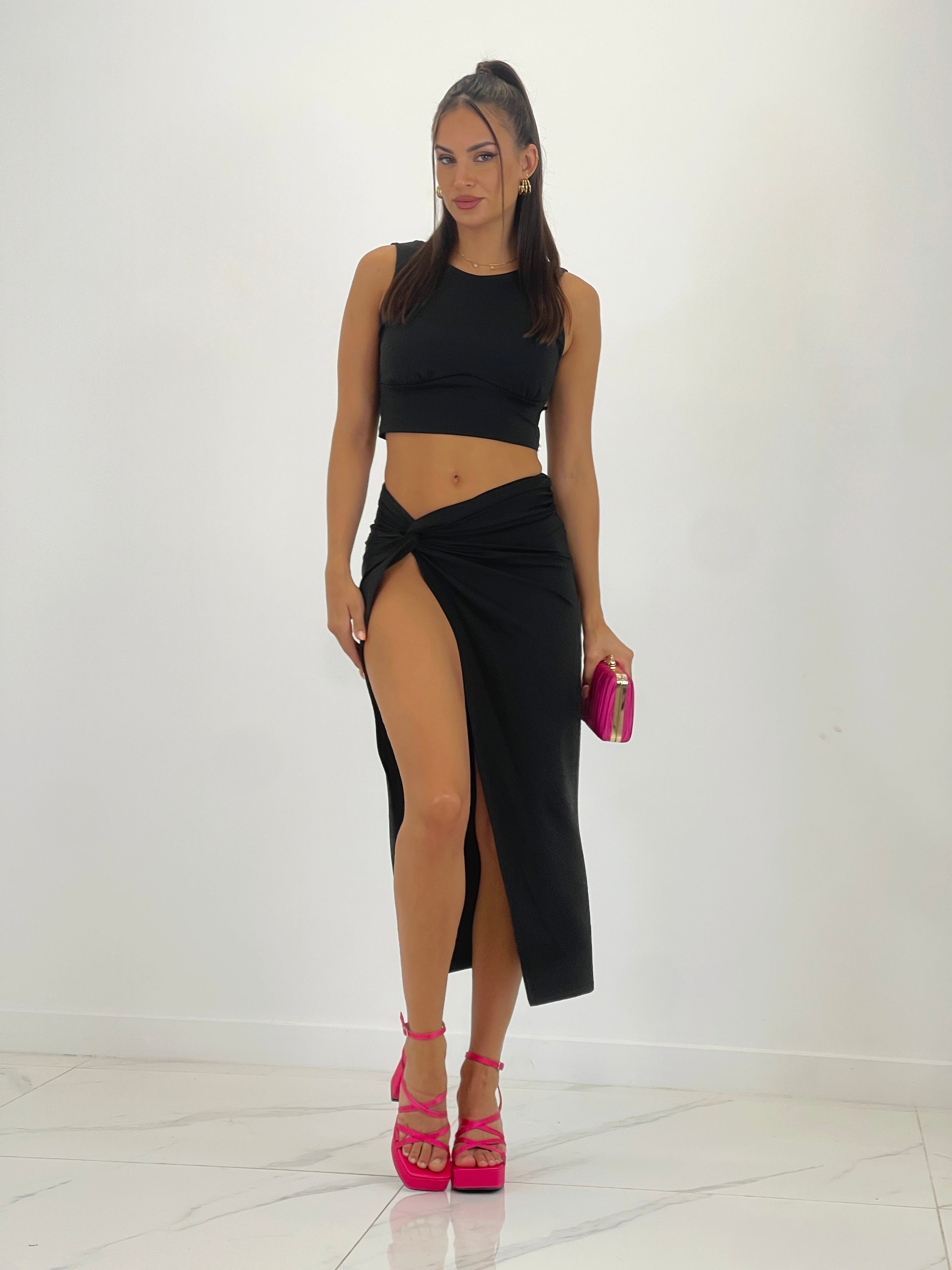 Conjunto top y falda Capri