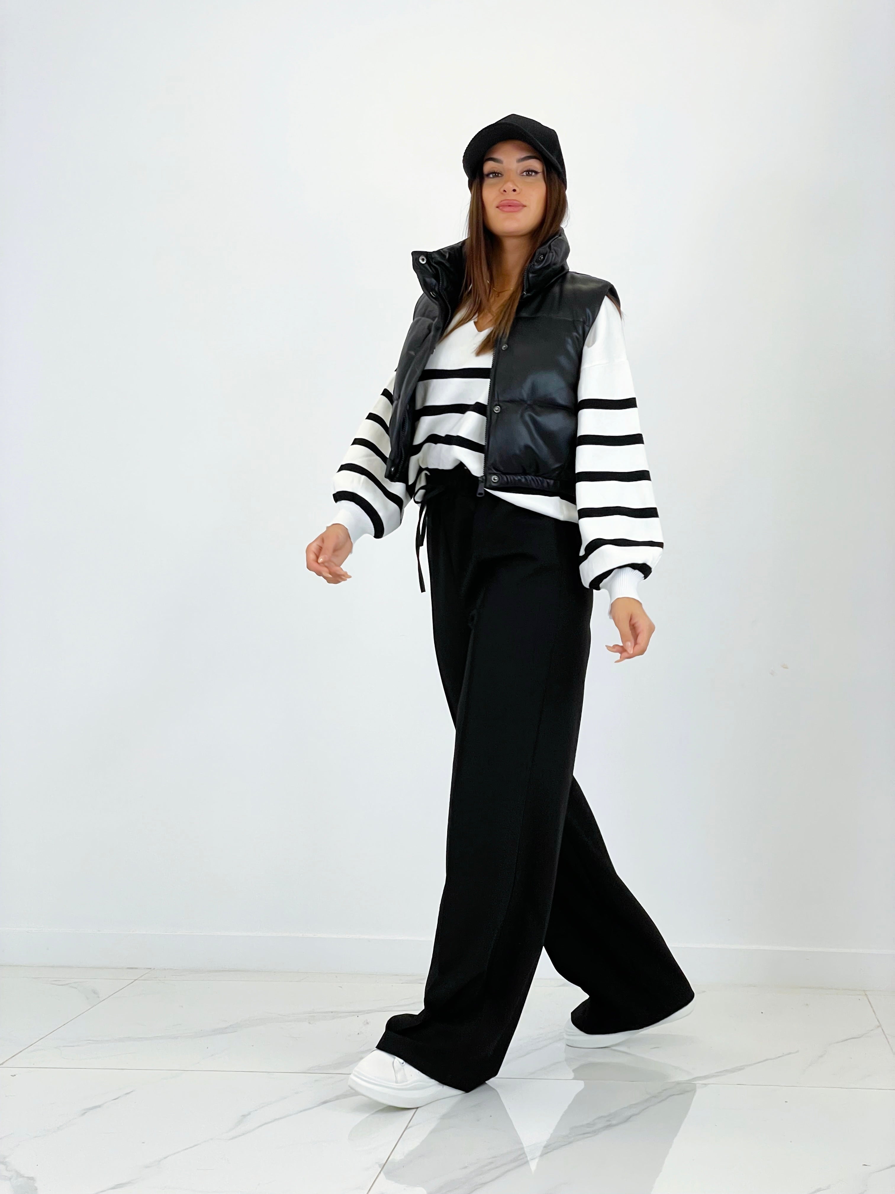 Jersey rayas cuello solapas