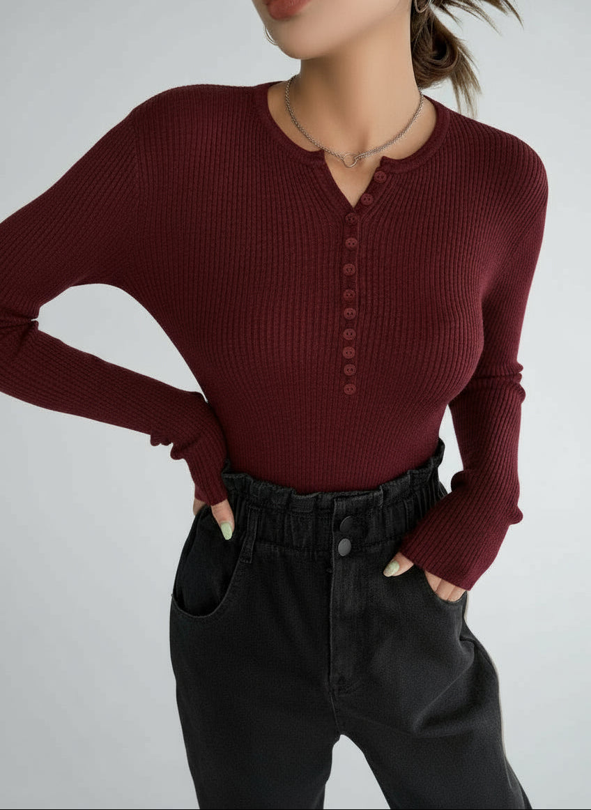 Samarreta de botons canalé