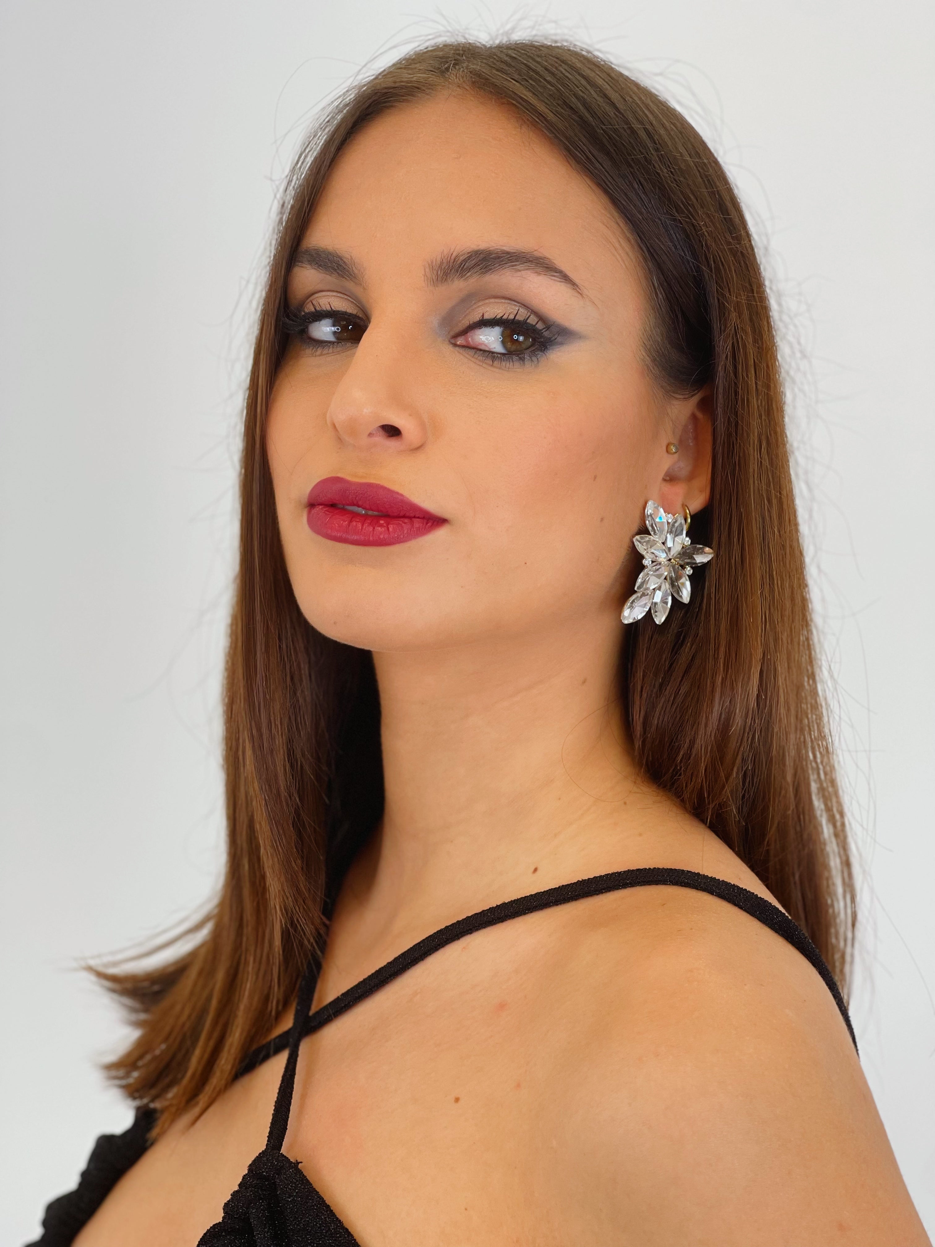 Frost crystal earring