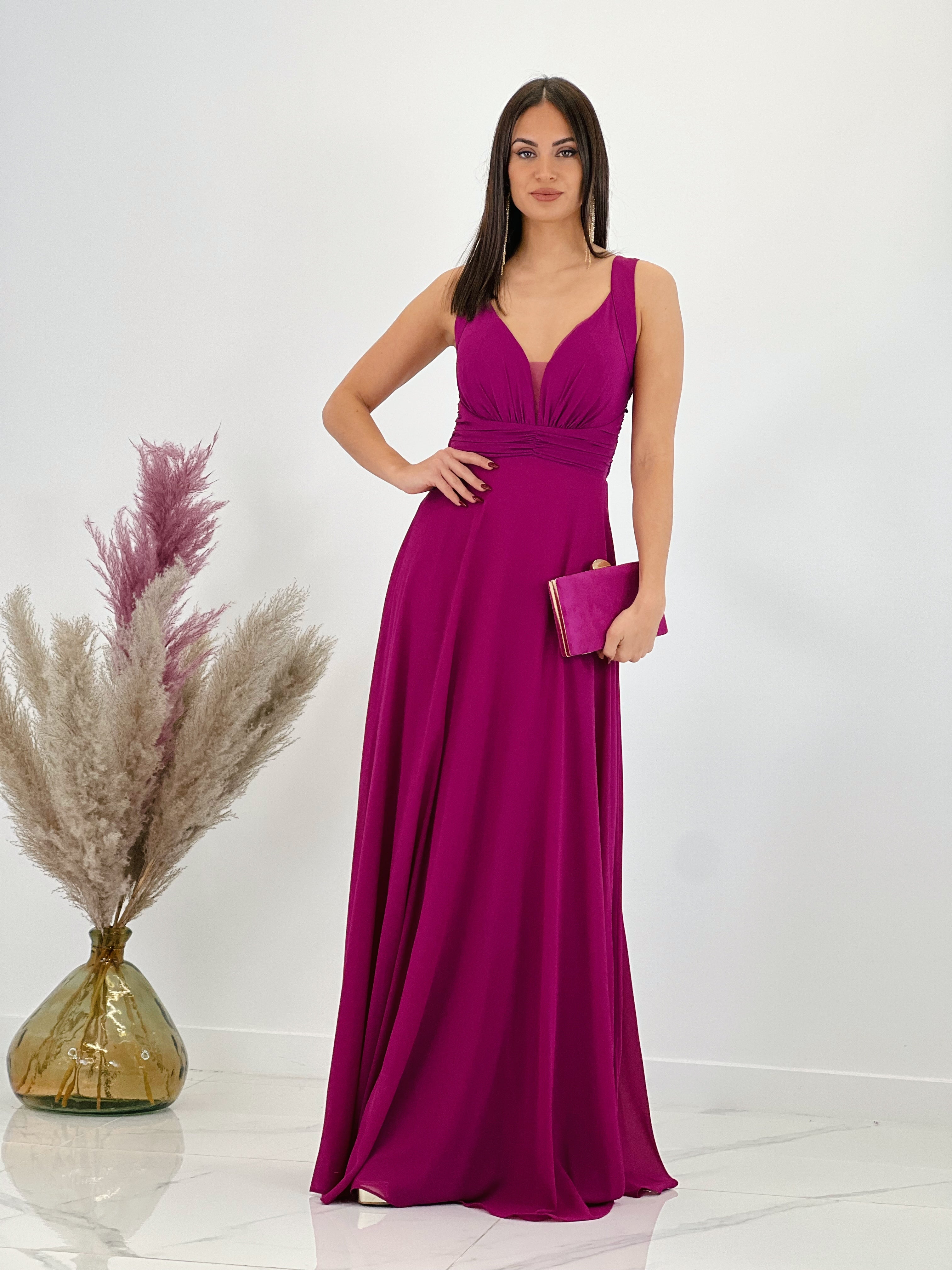 Vestido espalda bordada Artemis