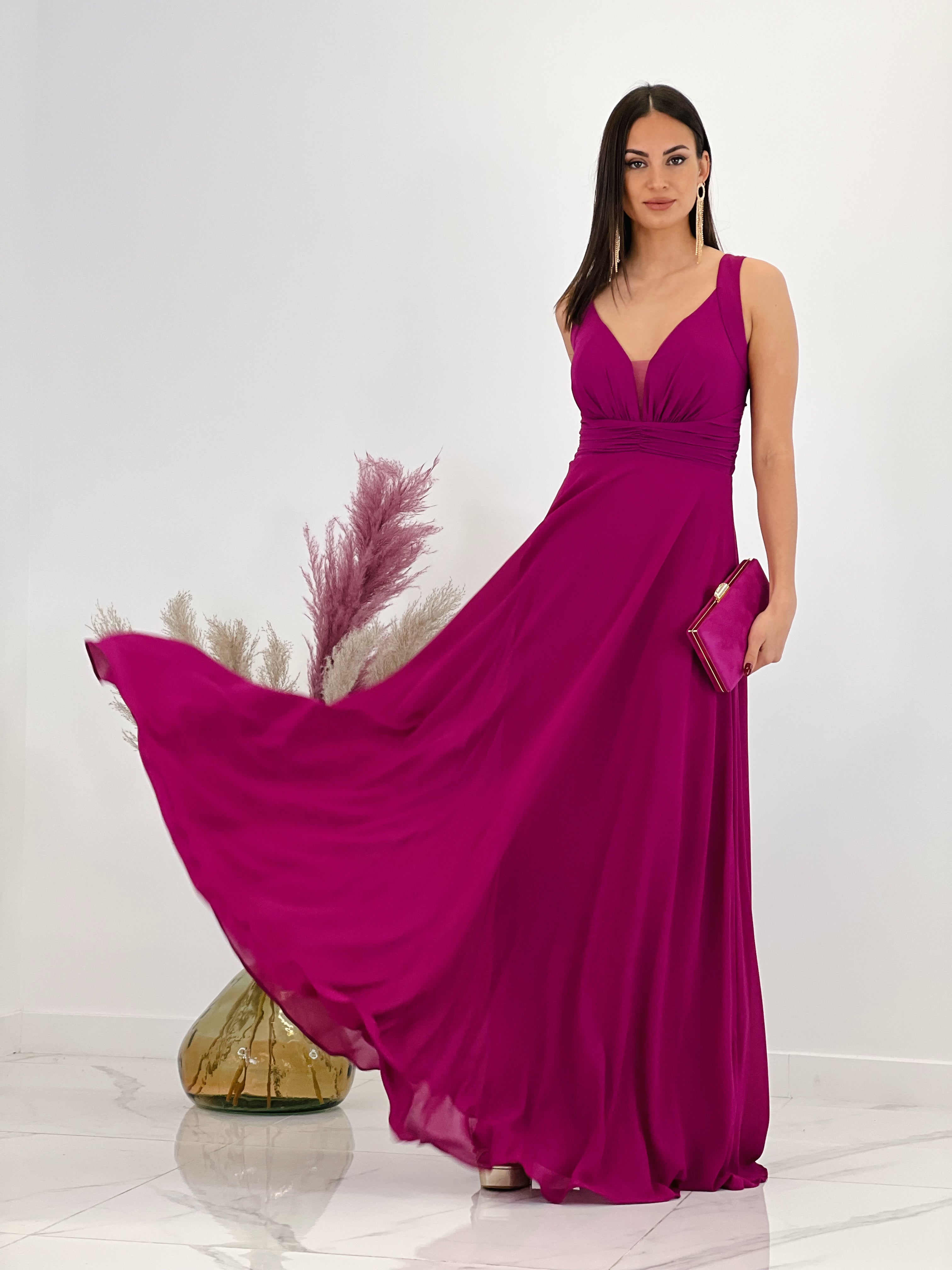 Vestido espalda bordada Artemis