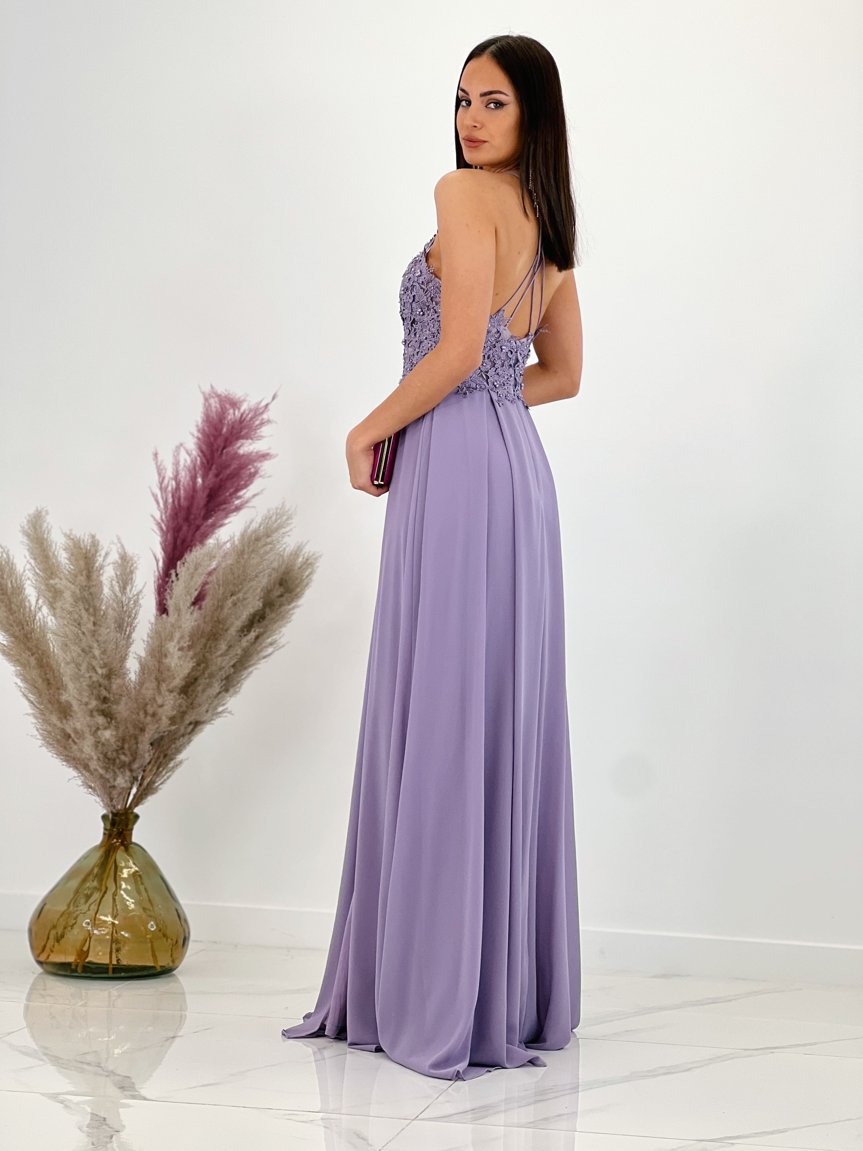 Vestido bordado tirantes Celina