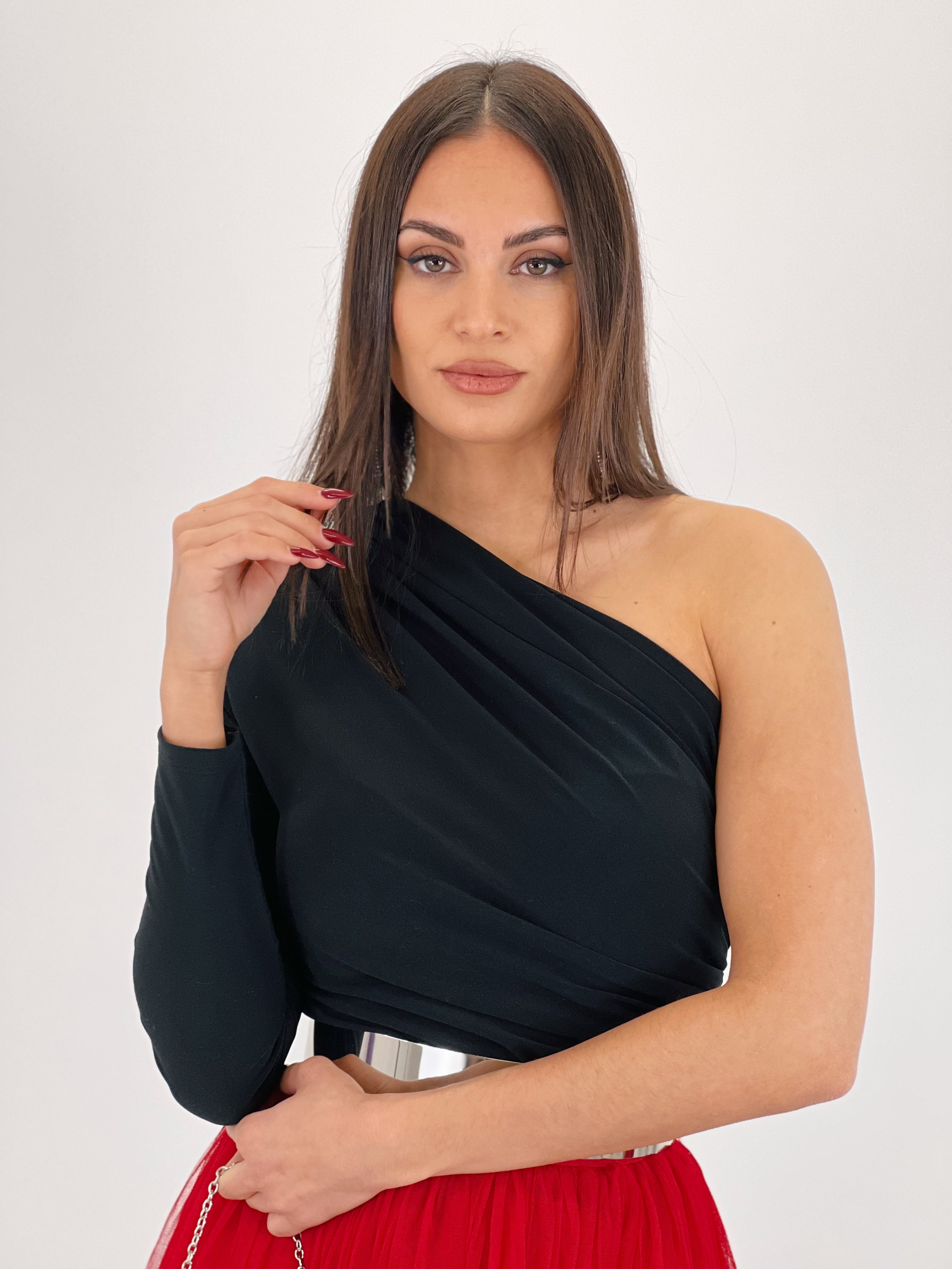 Body asimétrico frunces