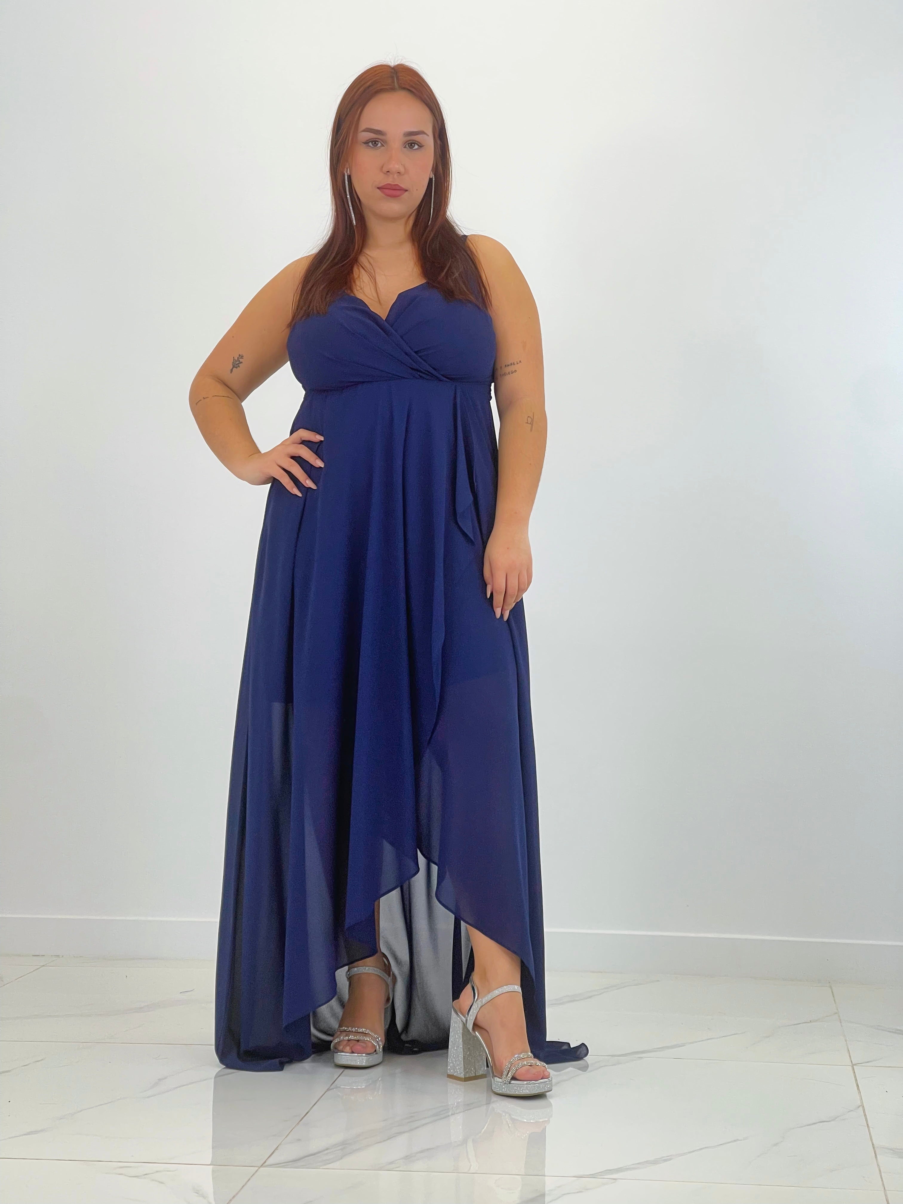 Vestido drapeado Flex Plus Size