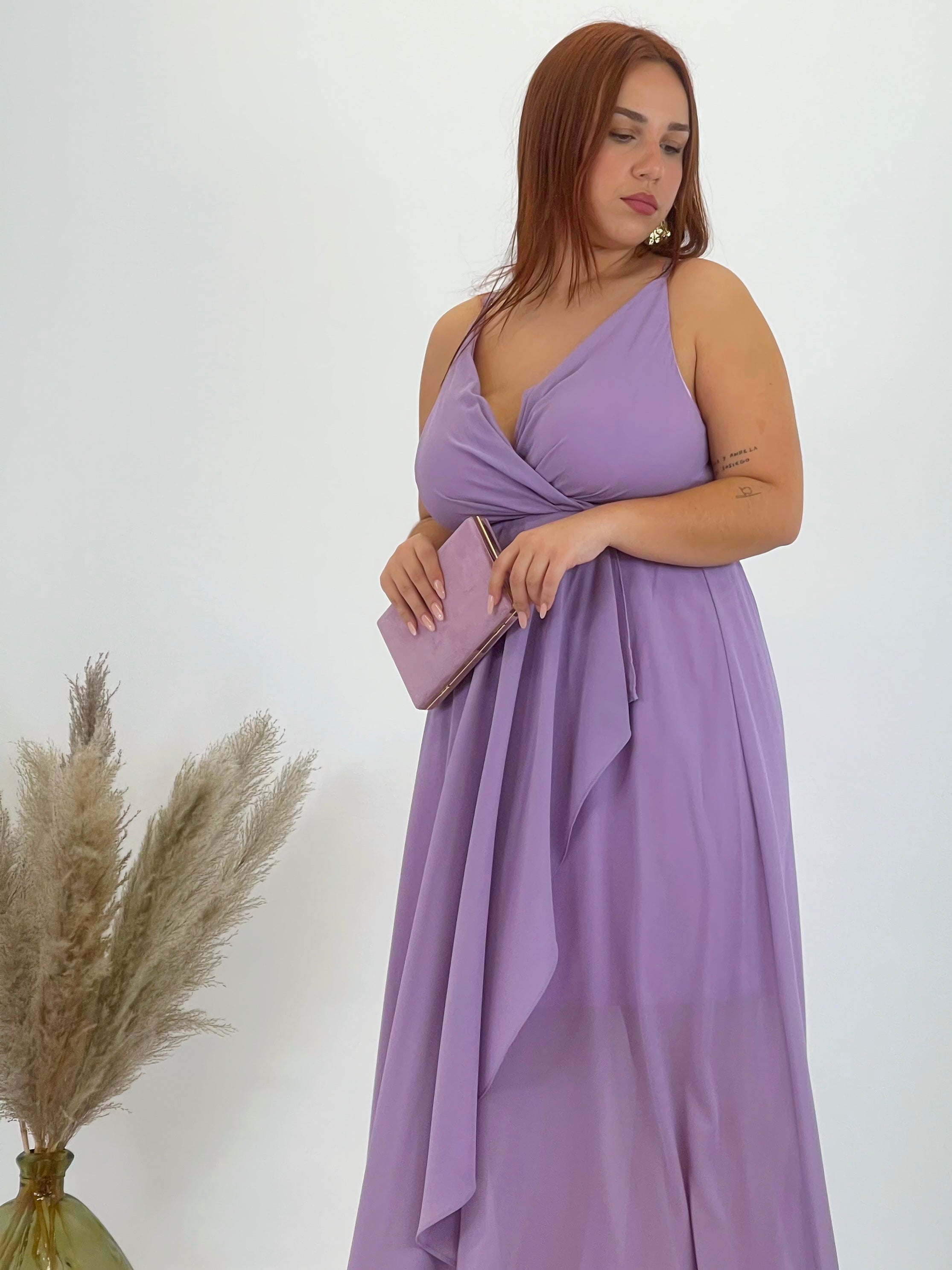 Vestido drapeado Flex Plus Size