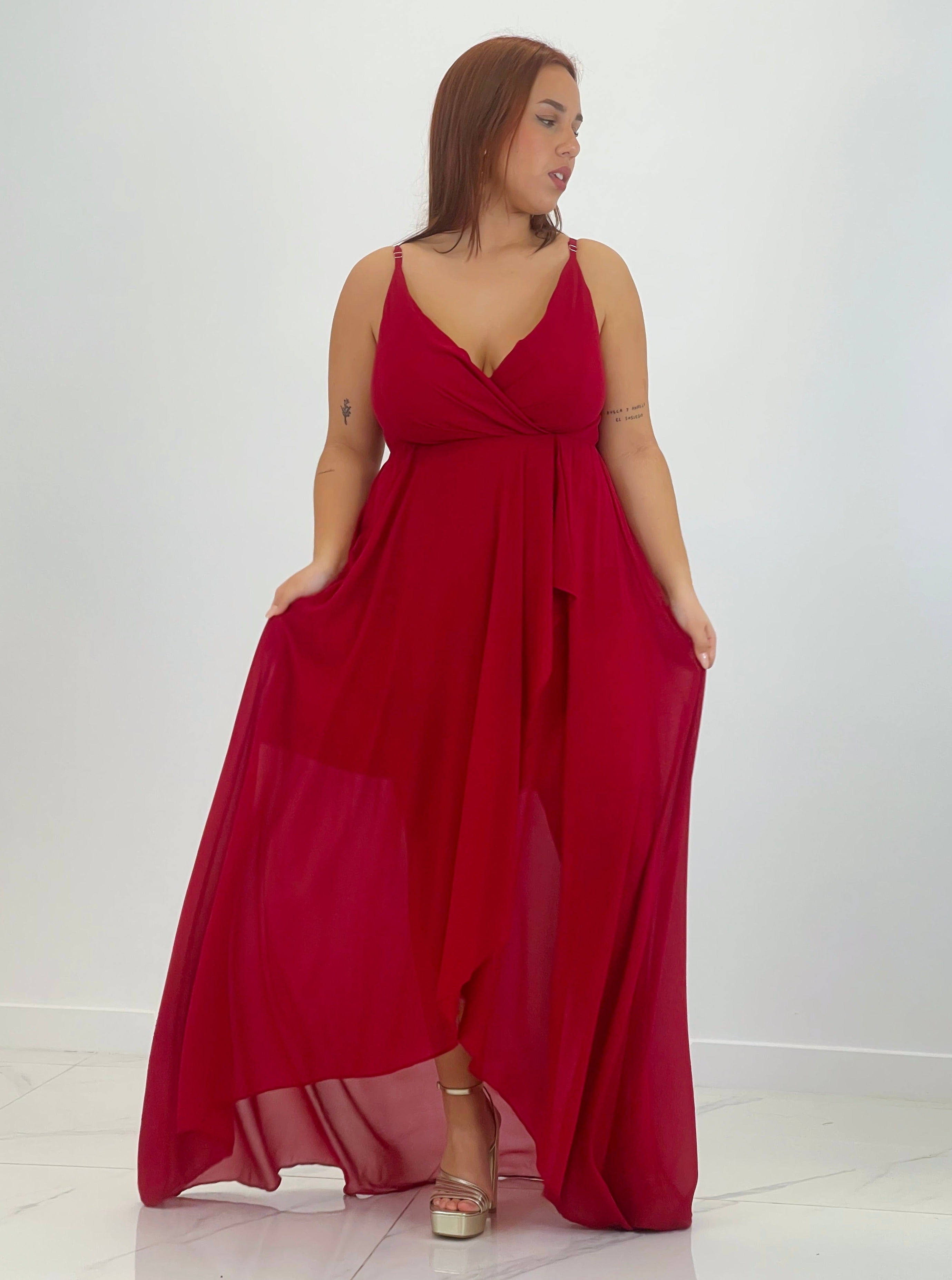 Vestido drapeado Flex Plus Size