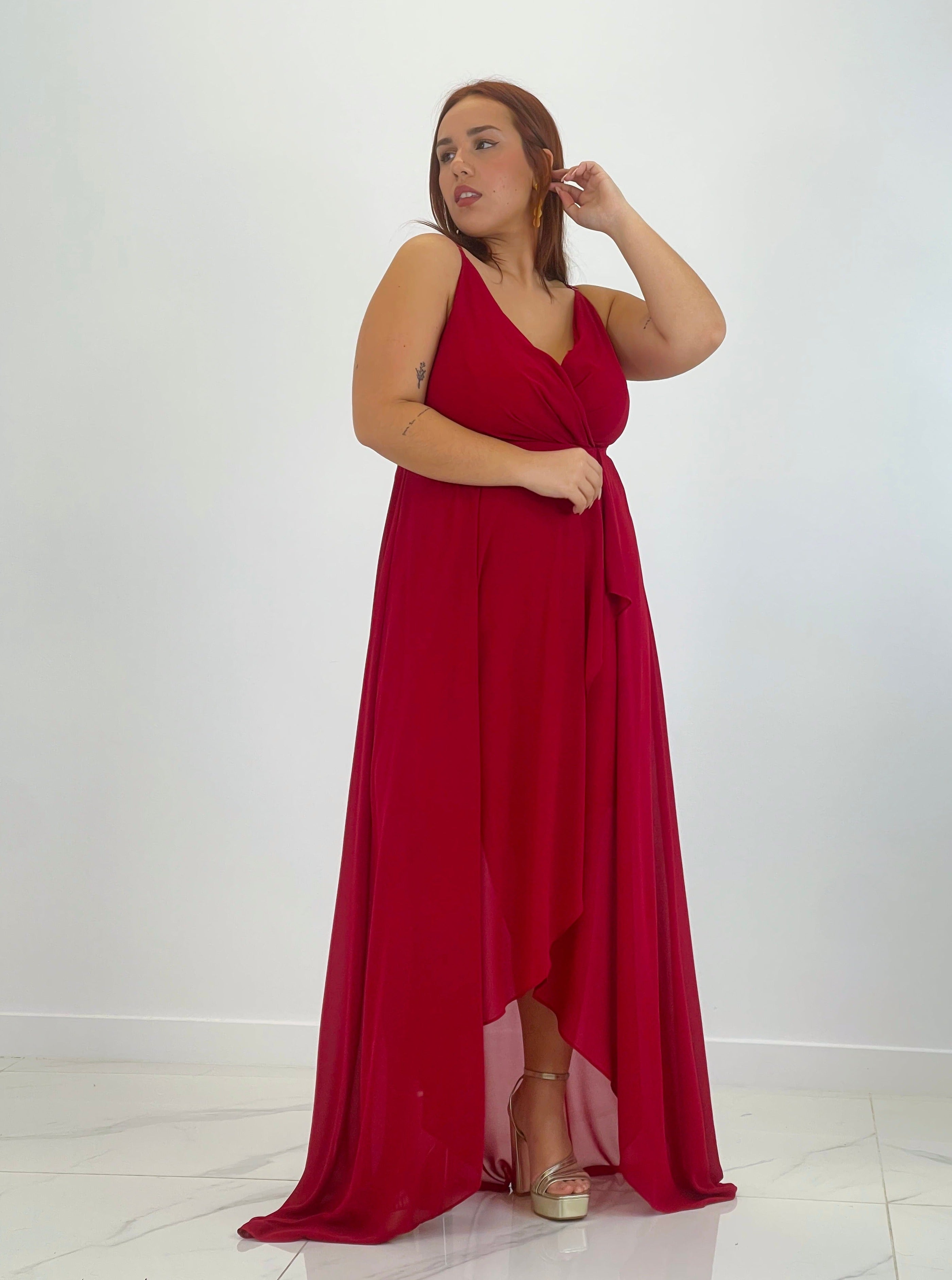 Vestido drapeado Flex Plus Size