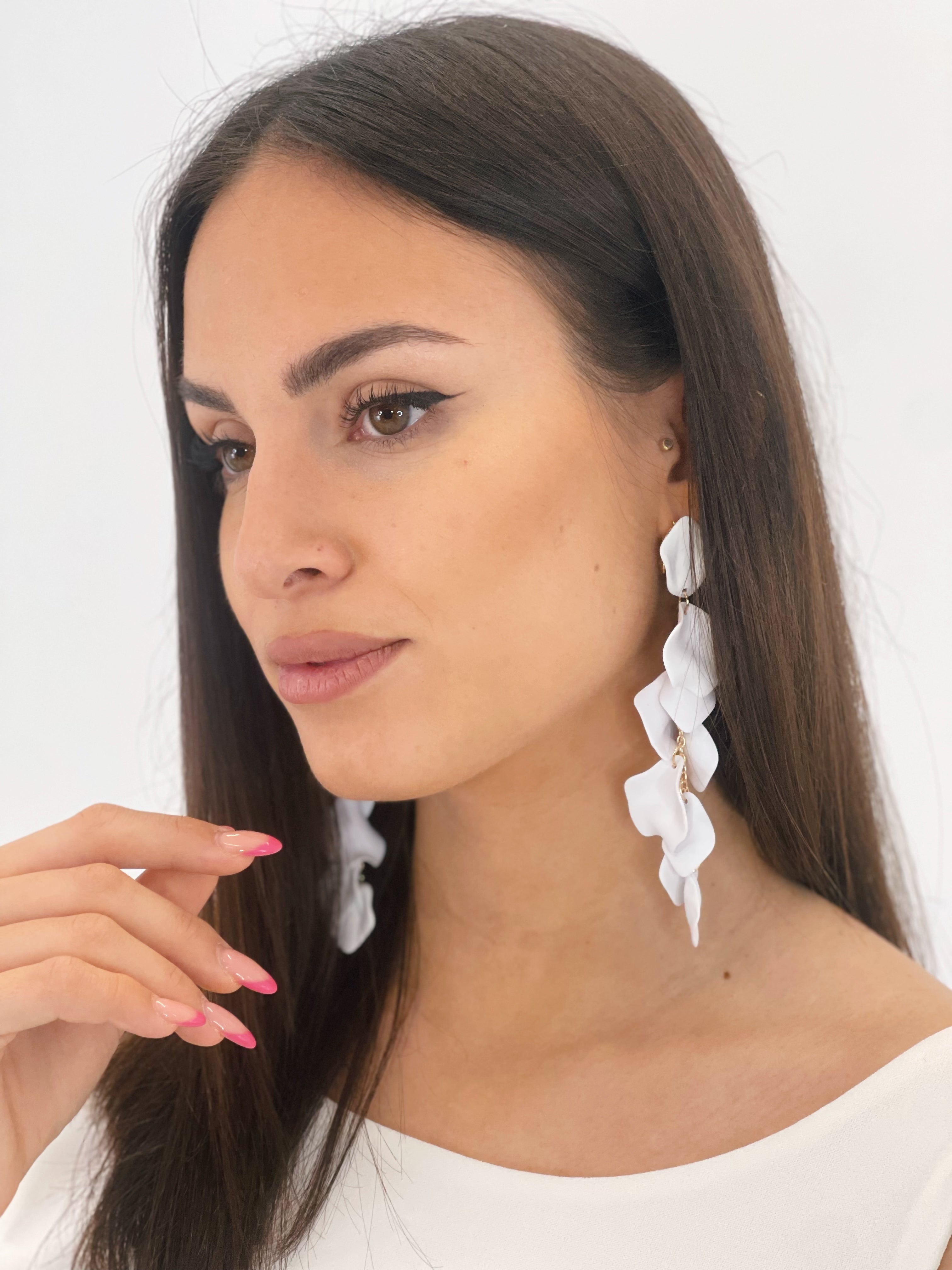 Pendientes pétalos cascada