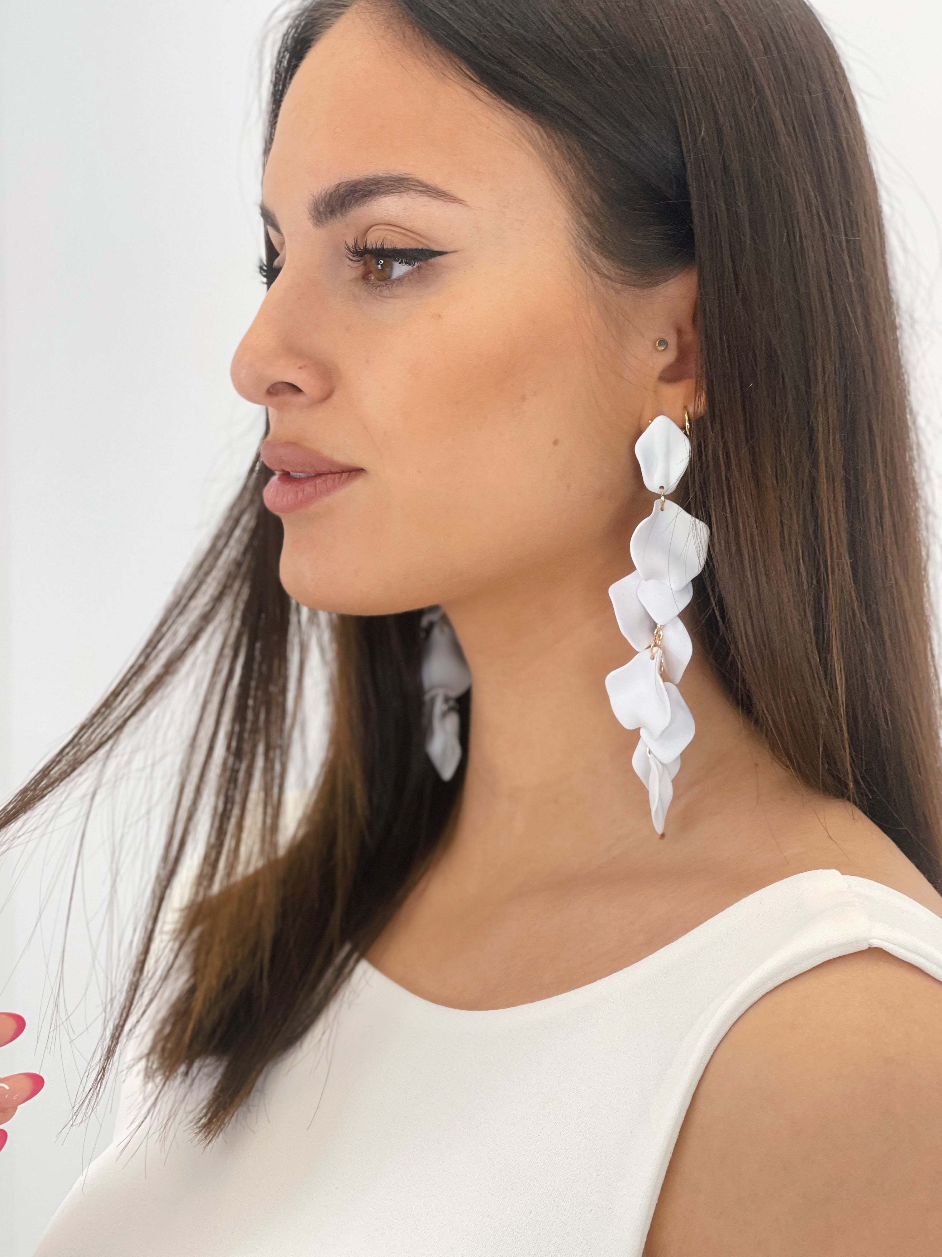 Pendientes pétalos cascada