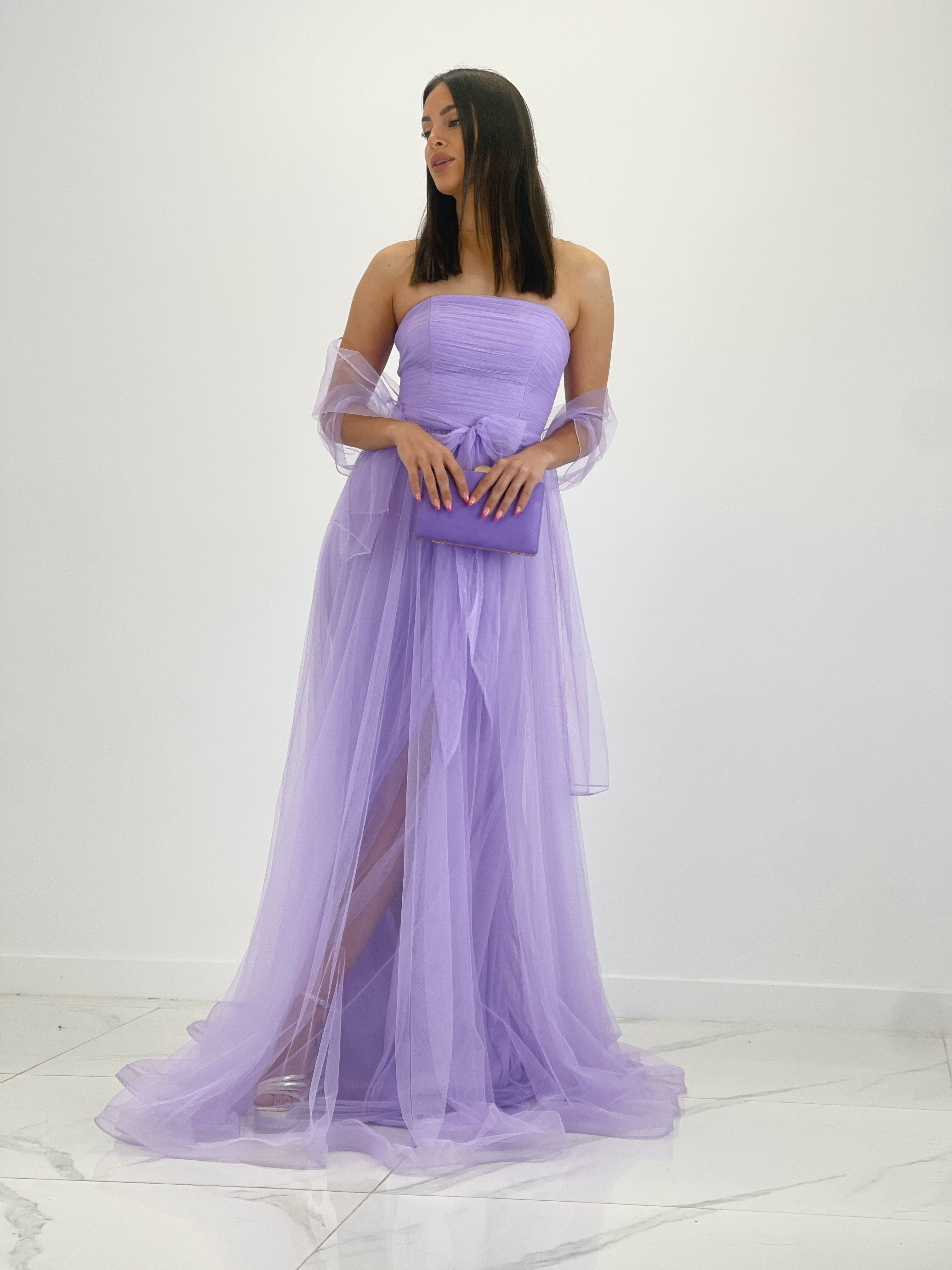 Vestido tul largo Valeria