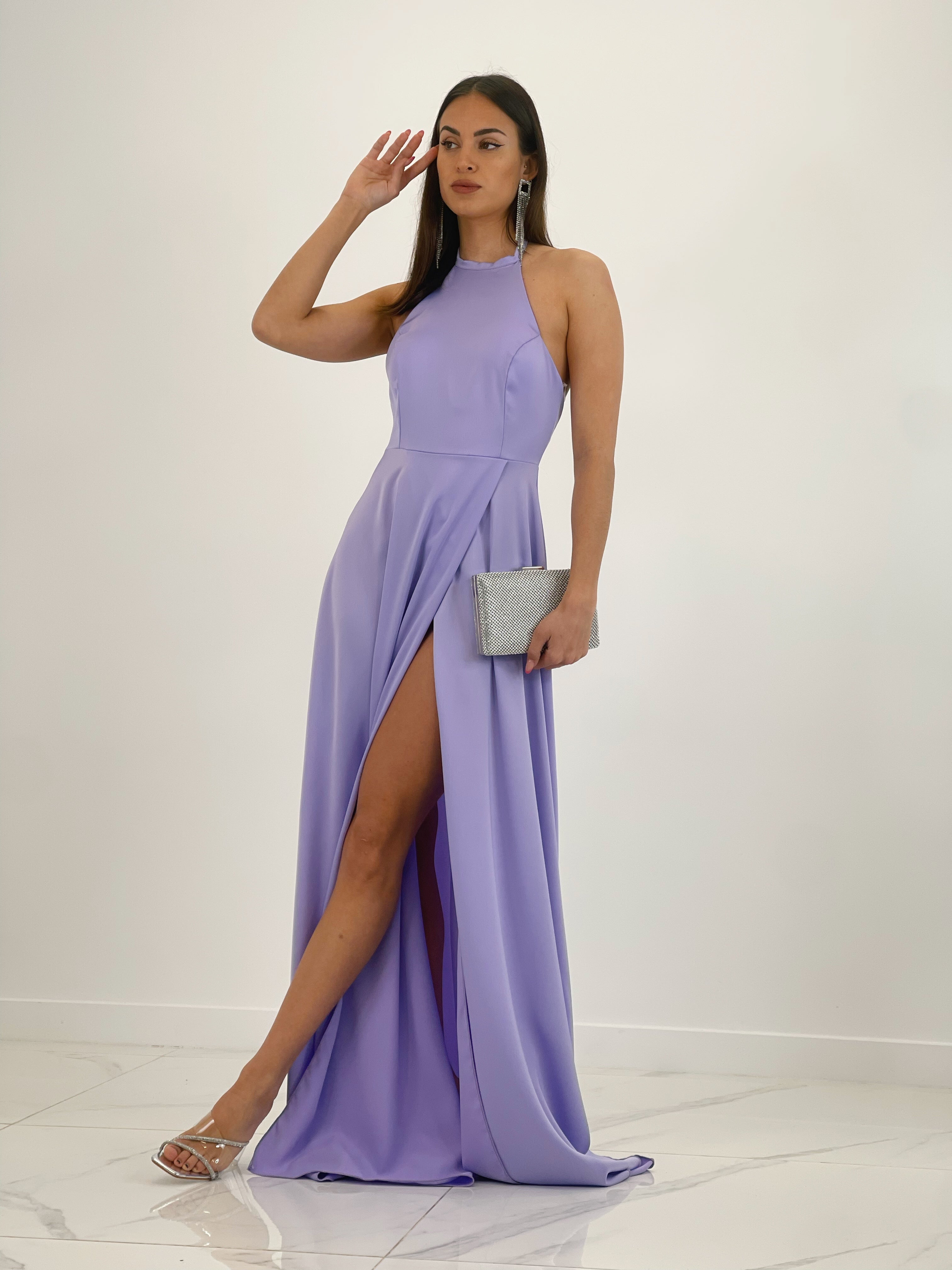 Vestido largo satén Silvia - Zebra&Maduixa®