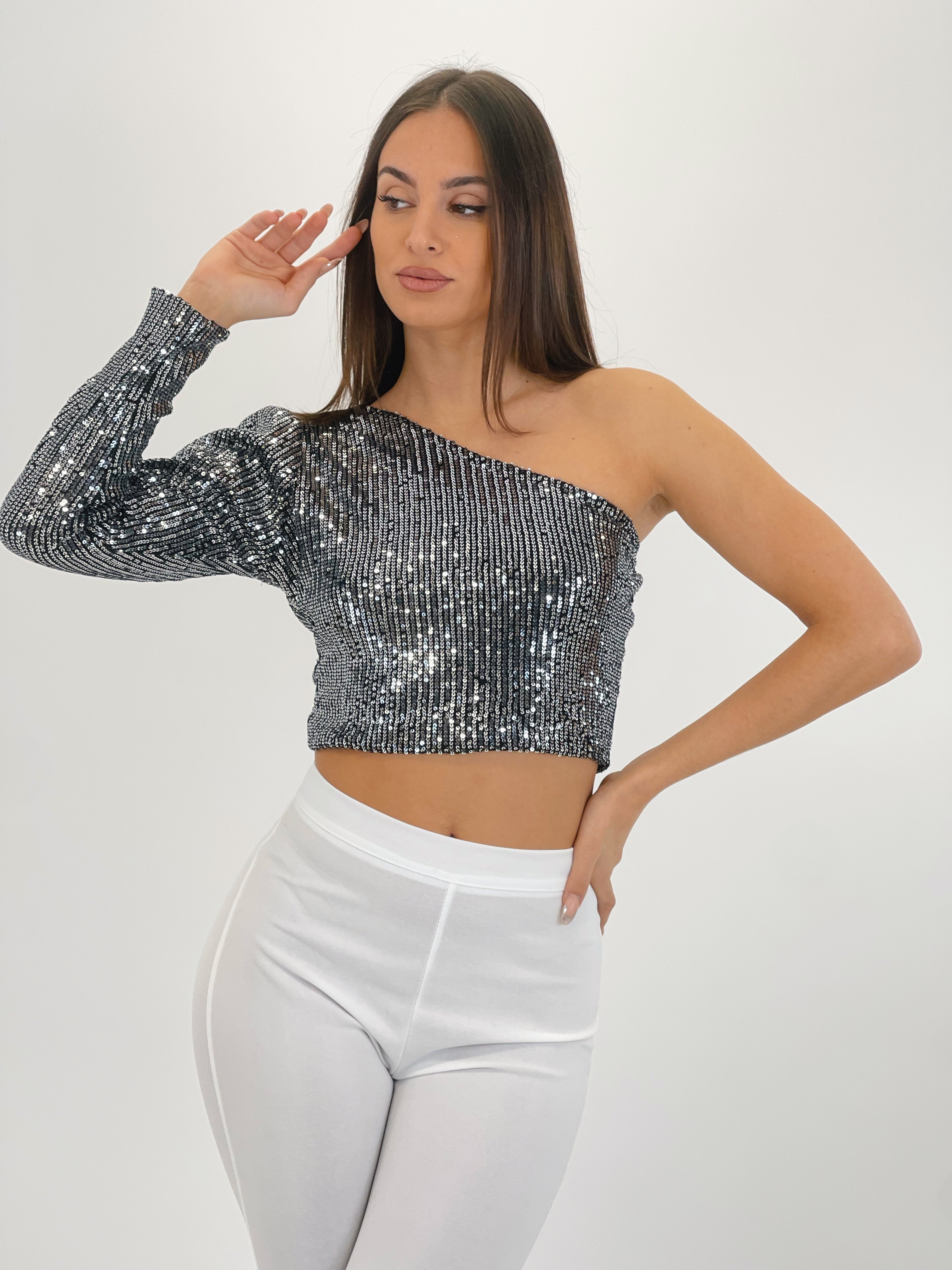 Top lentejuelas Kourtney