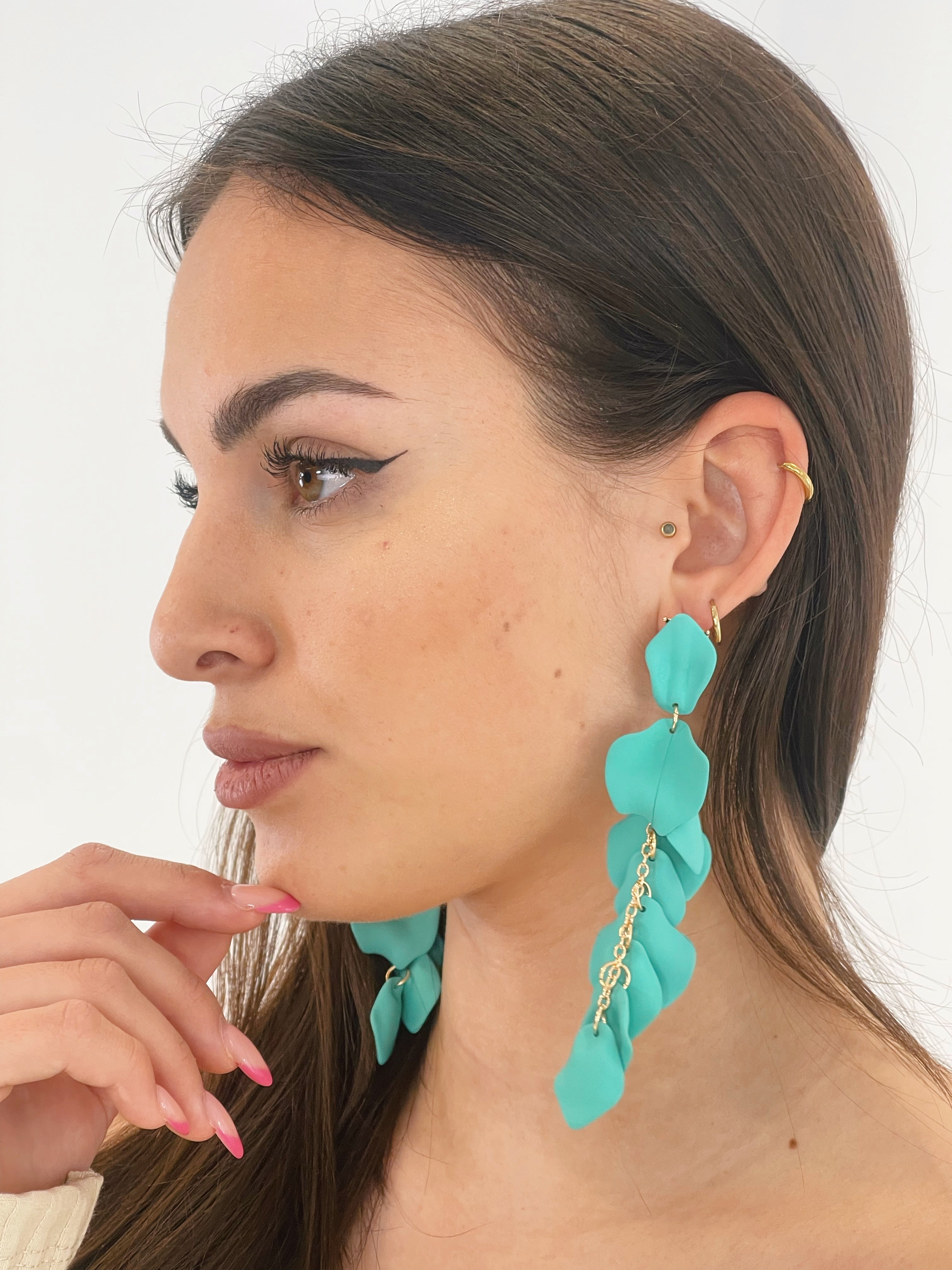 Pendientes pétalos cascada