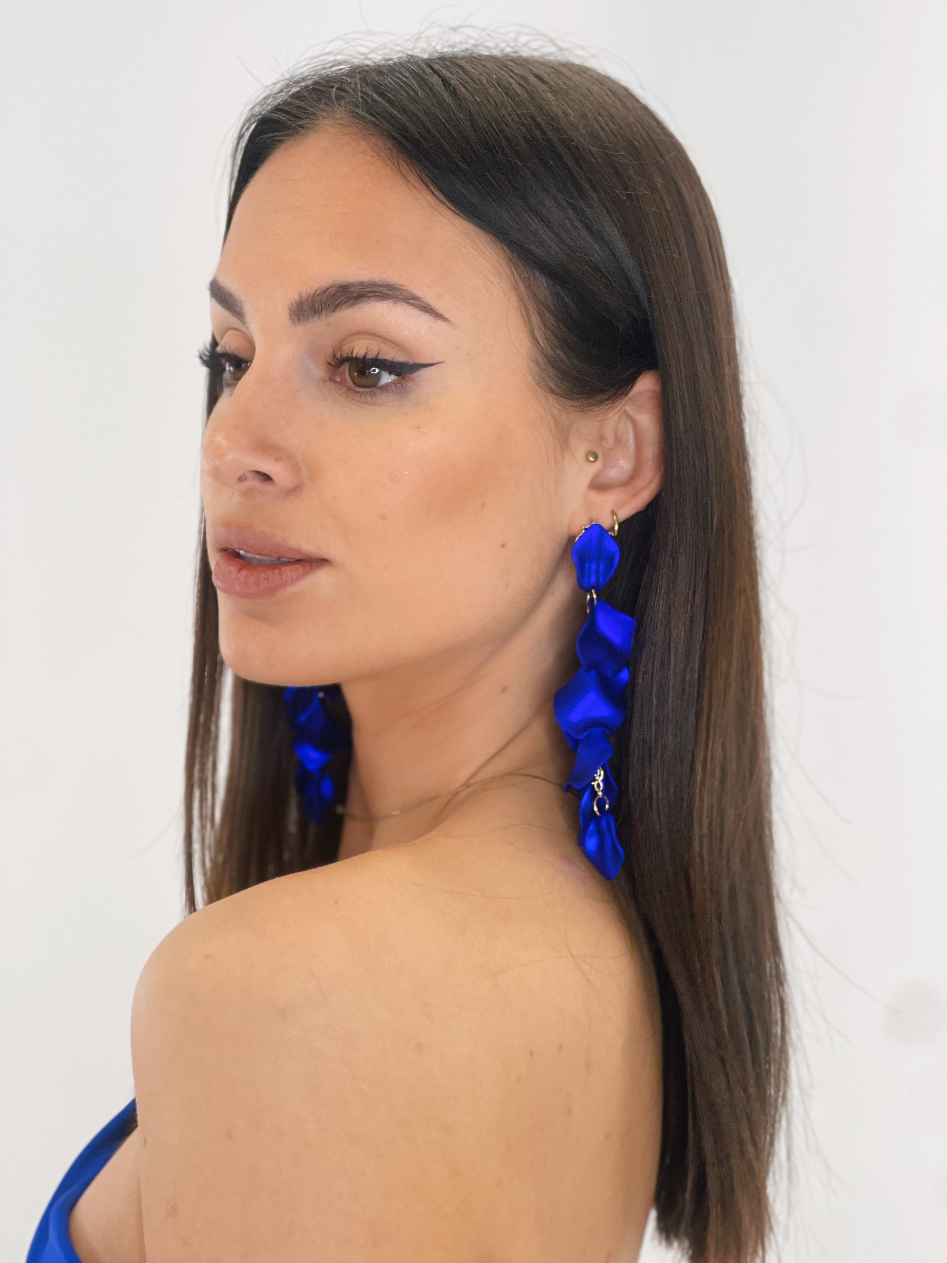 Pendientes pétalos cascada