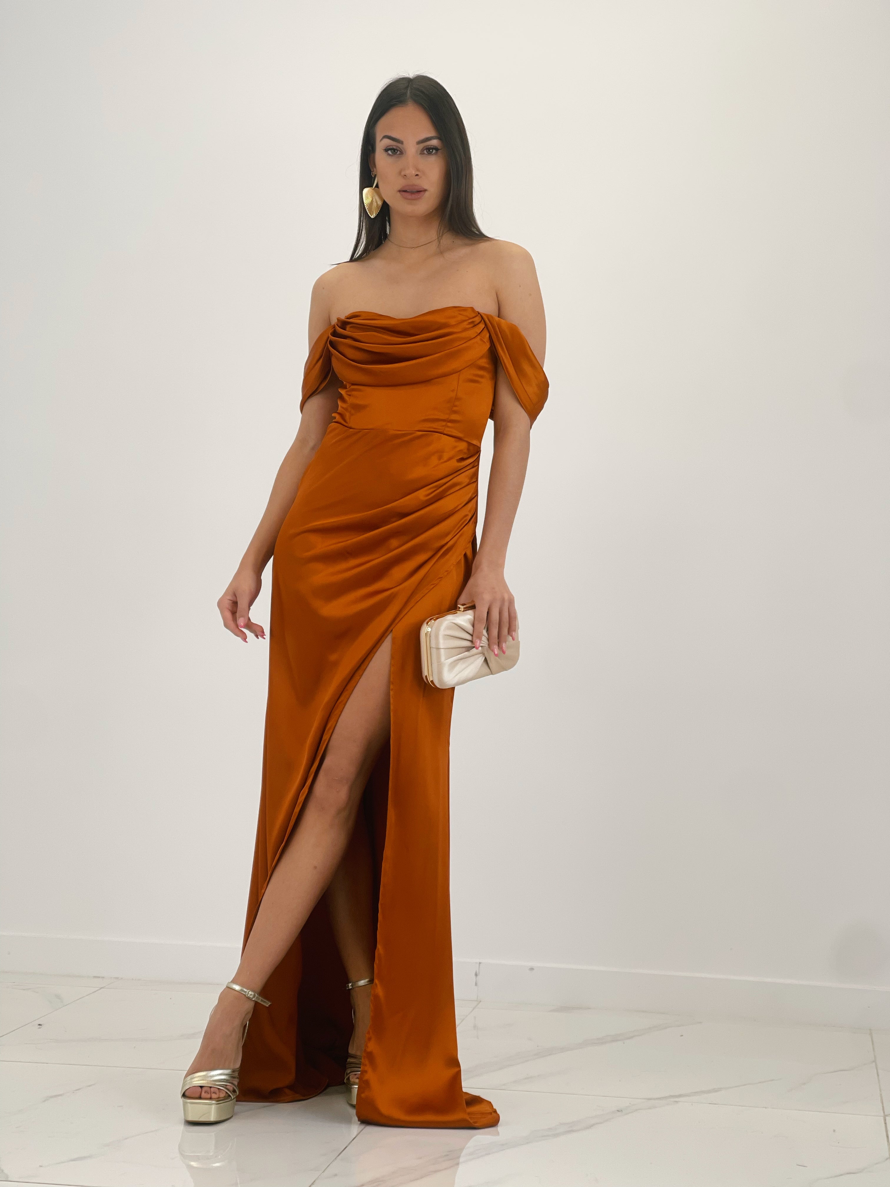 Vestido drapeado Astrid