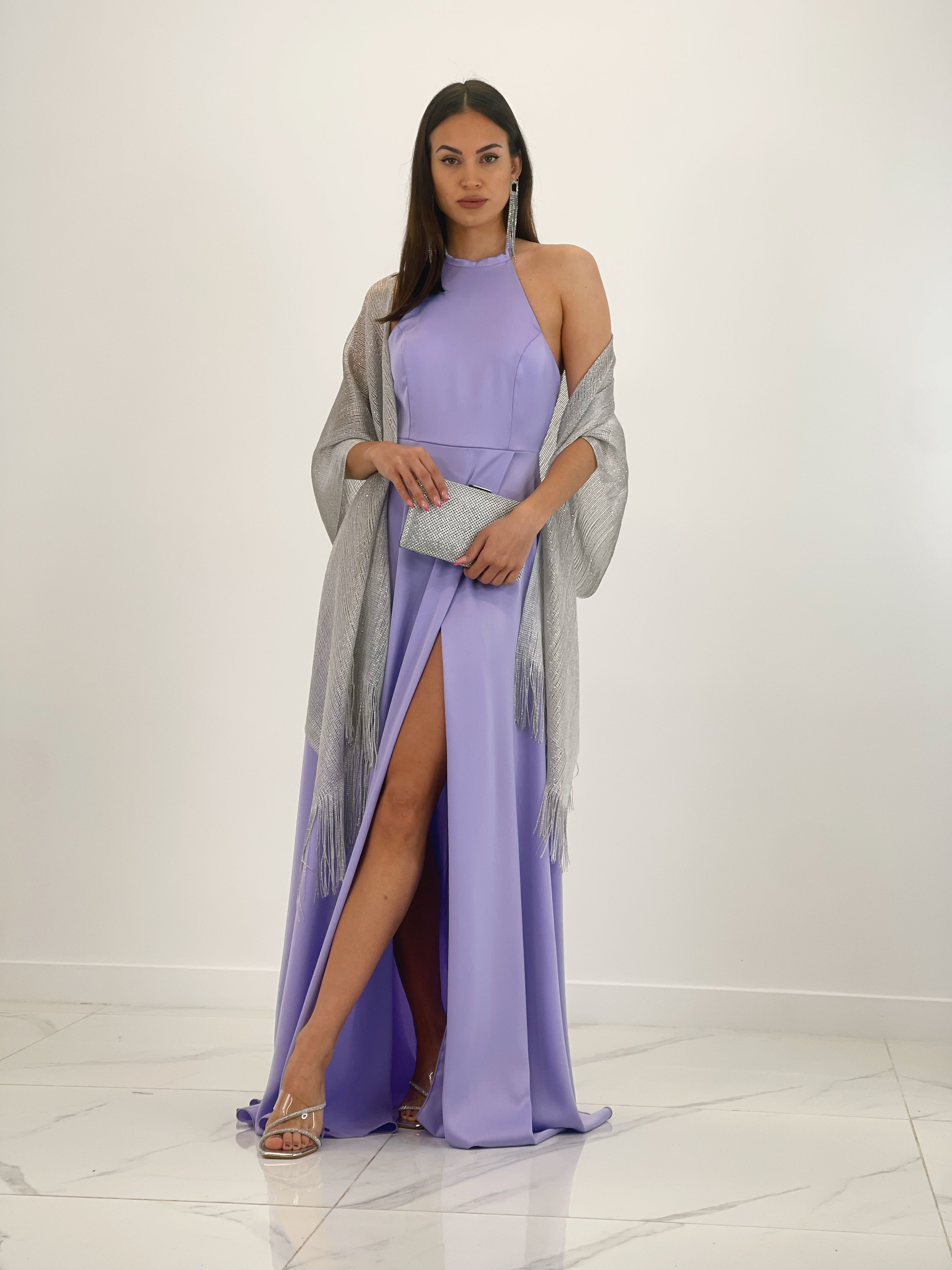 Vestido largo satén Silvia - Zebra&Maduixa®