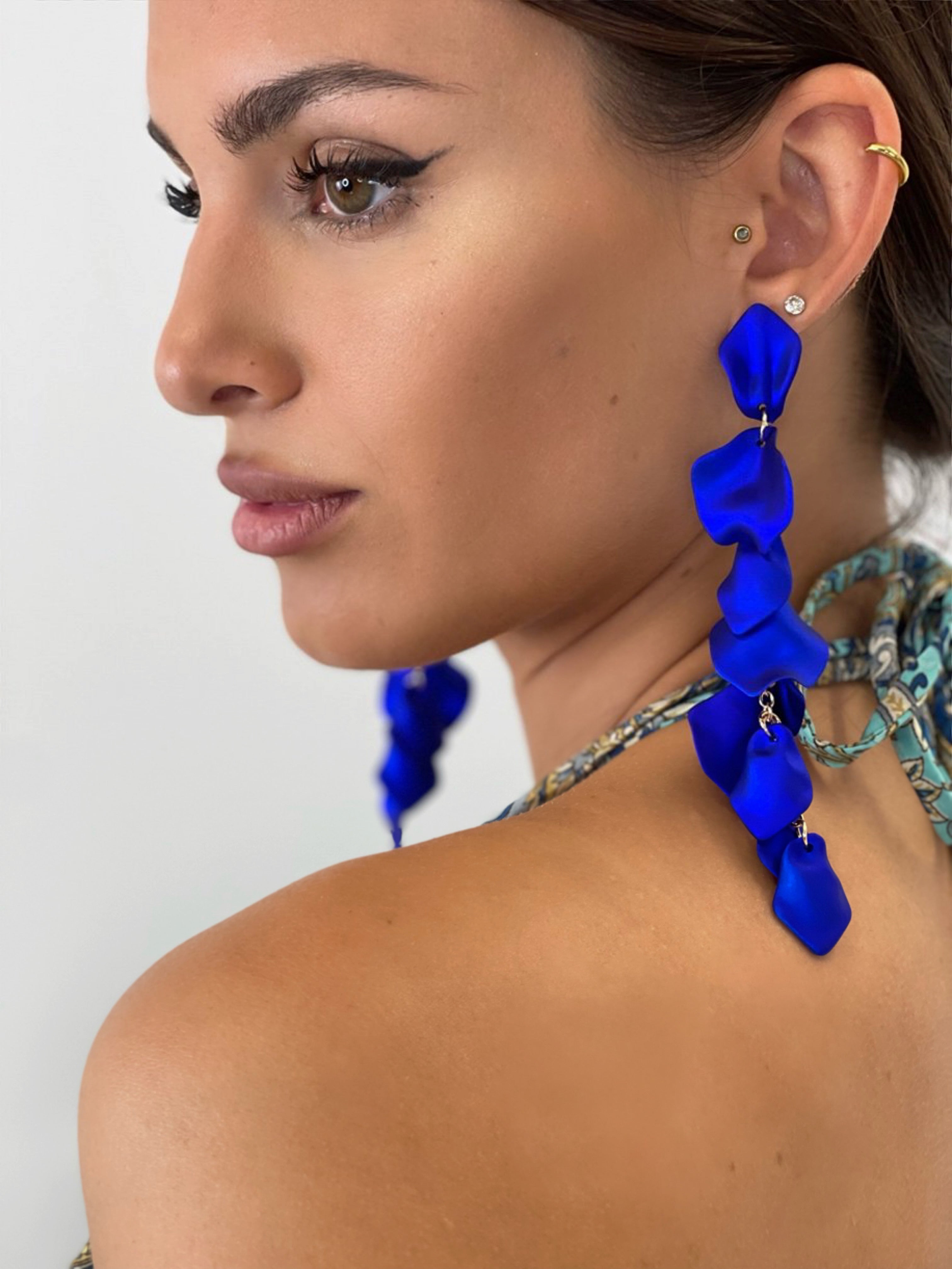 Pendientes pétalos cascada