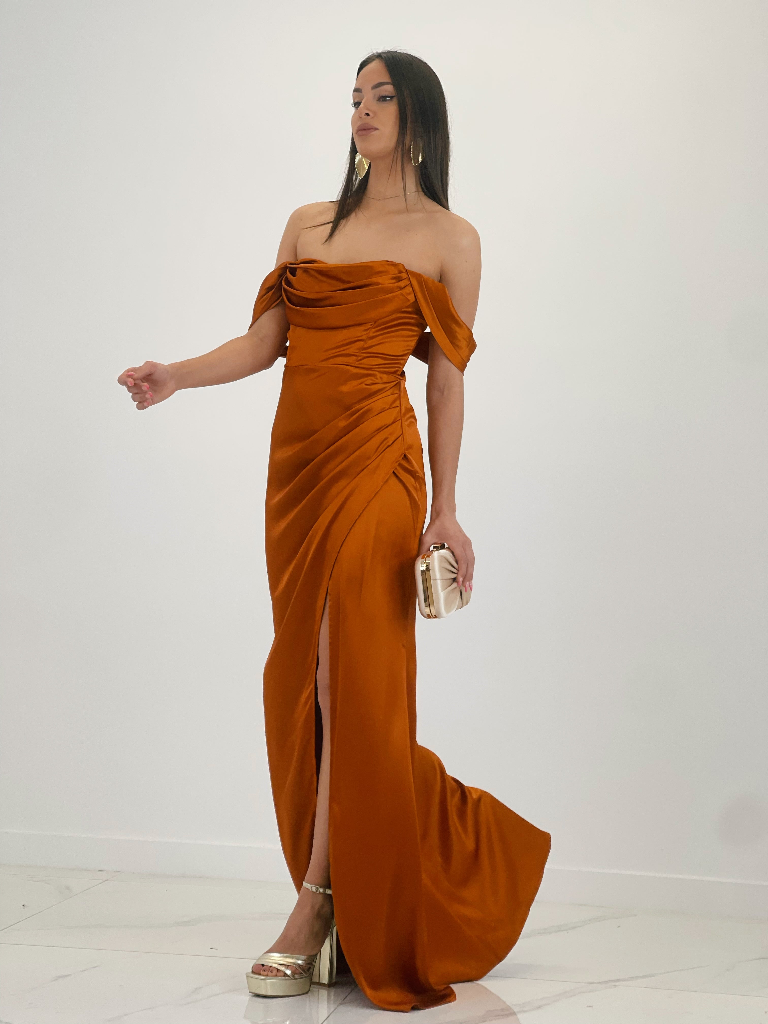 Vestido drapeado Astrid