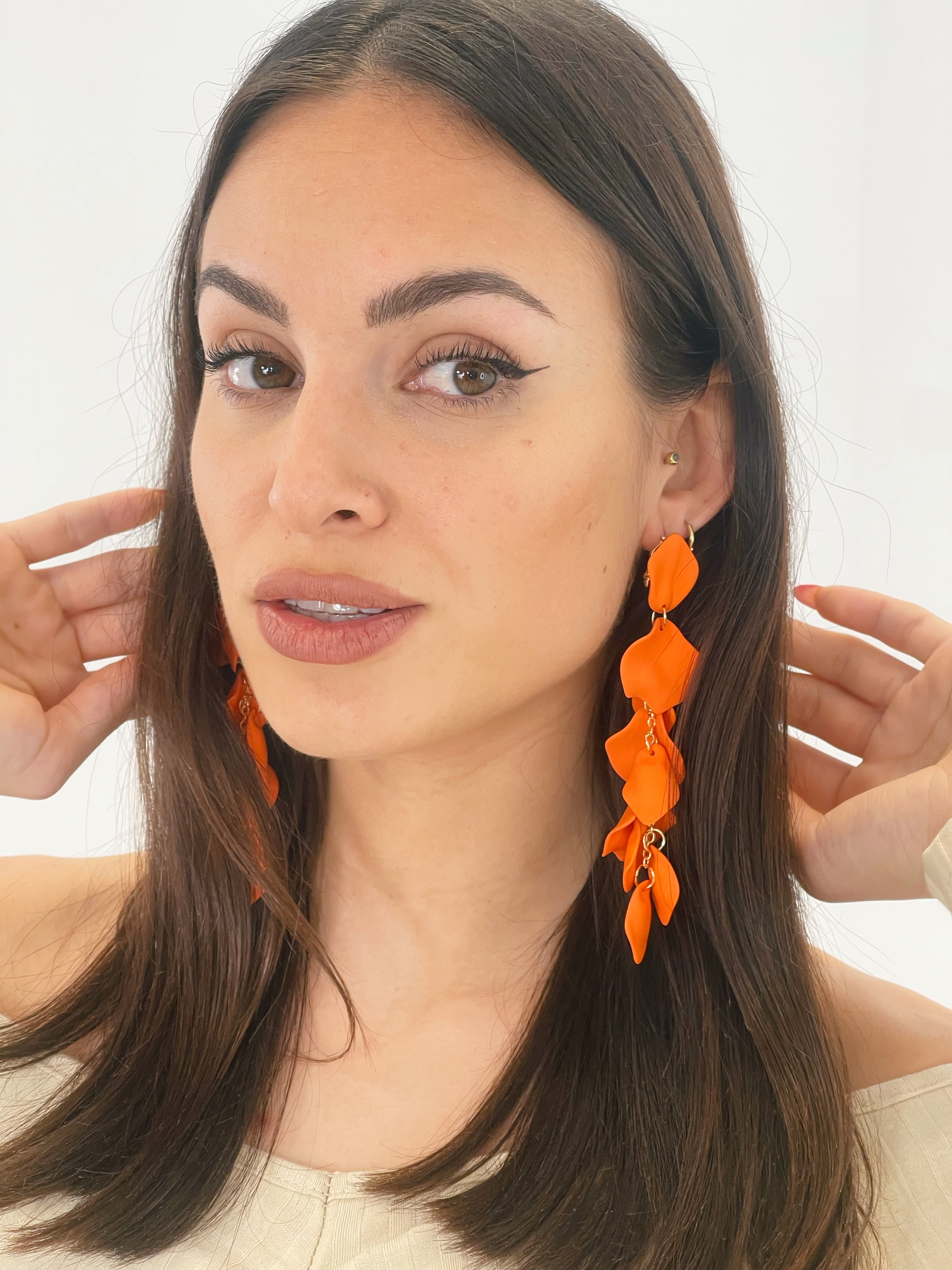 Pendientes pétalos cascada