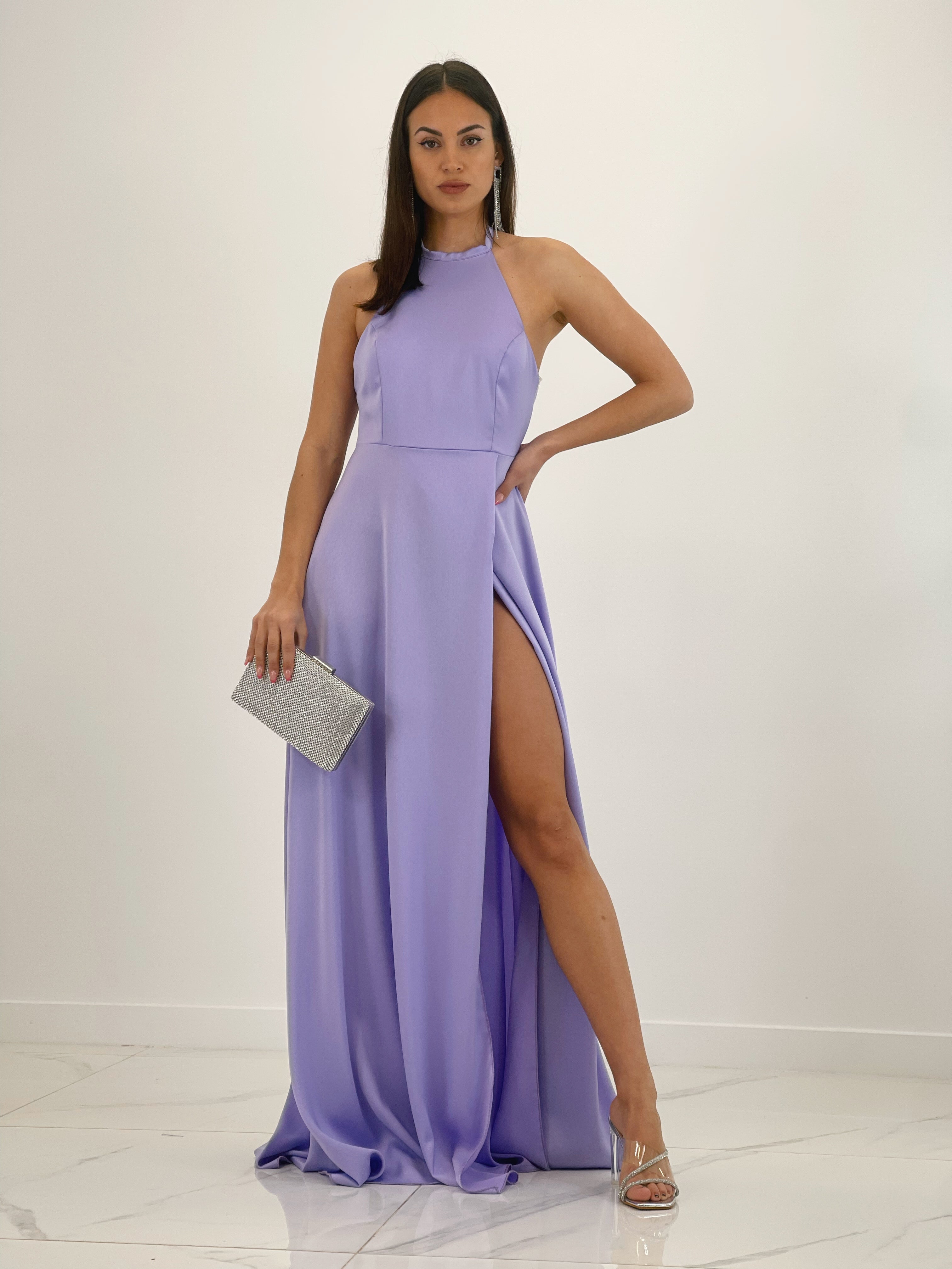 Vestido largo satén Silvia - Zebra&Maduixa®