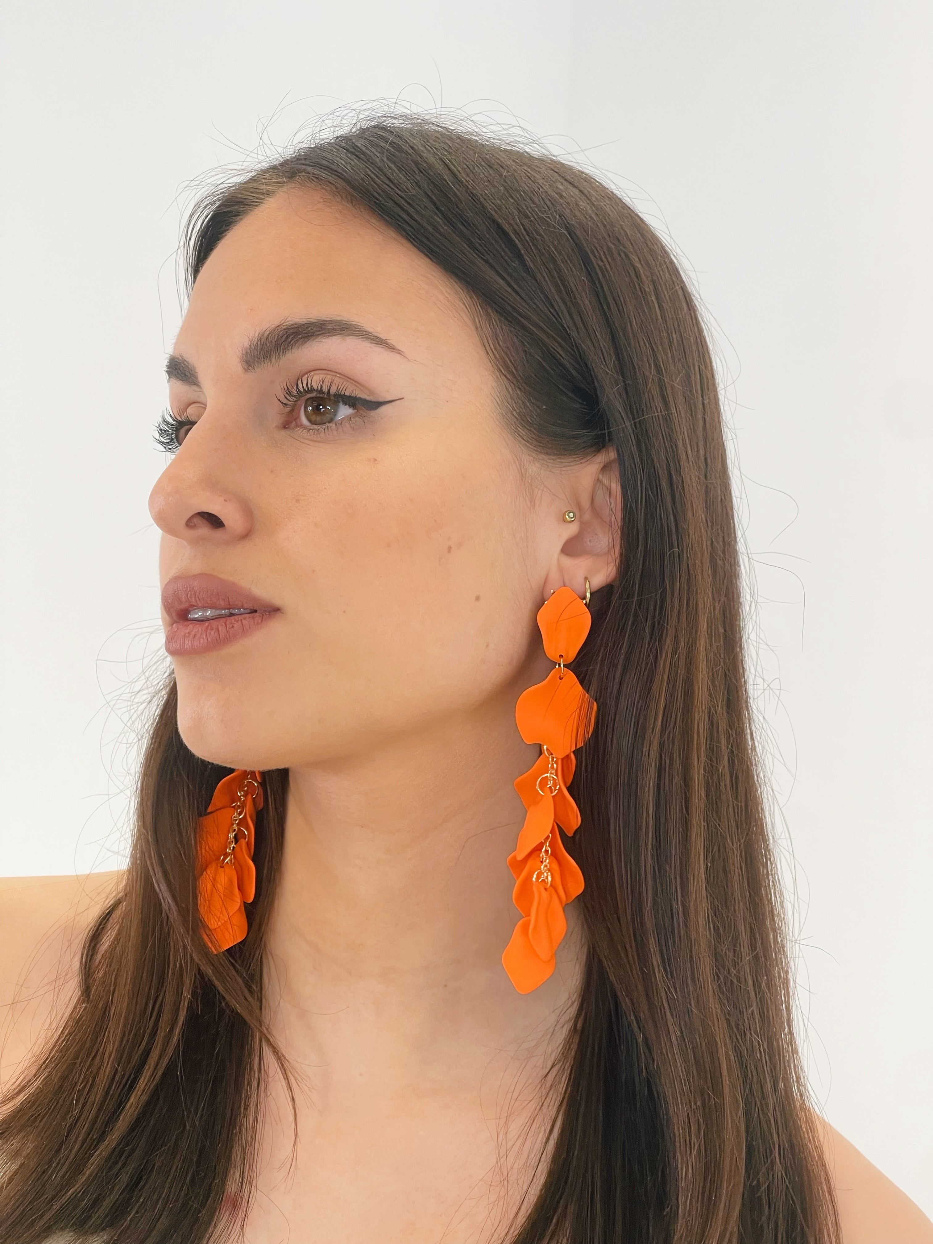 Pendientes pétalos cascada