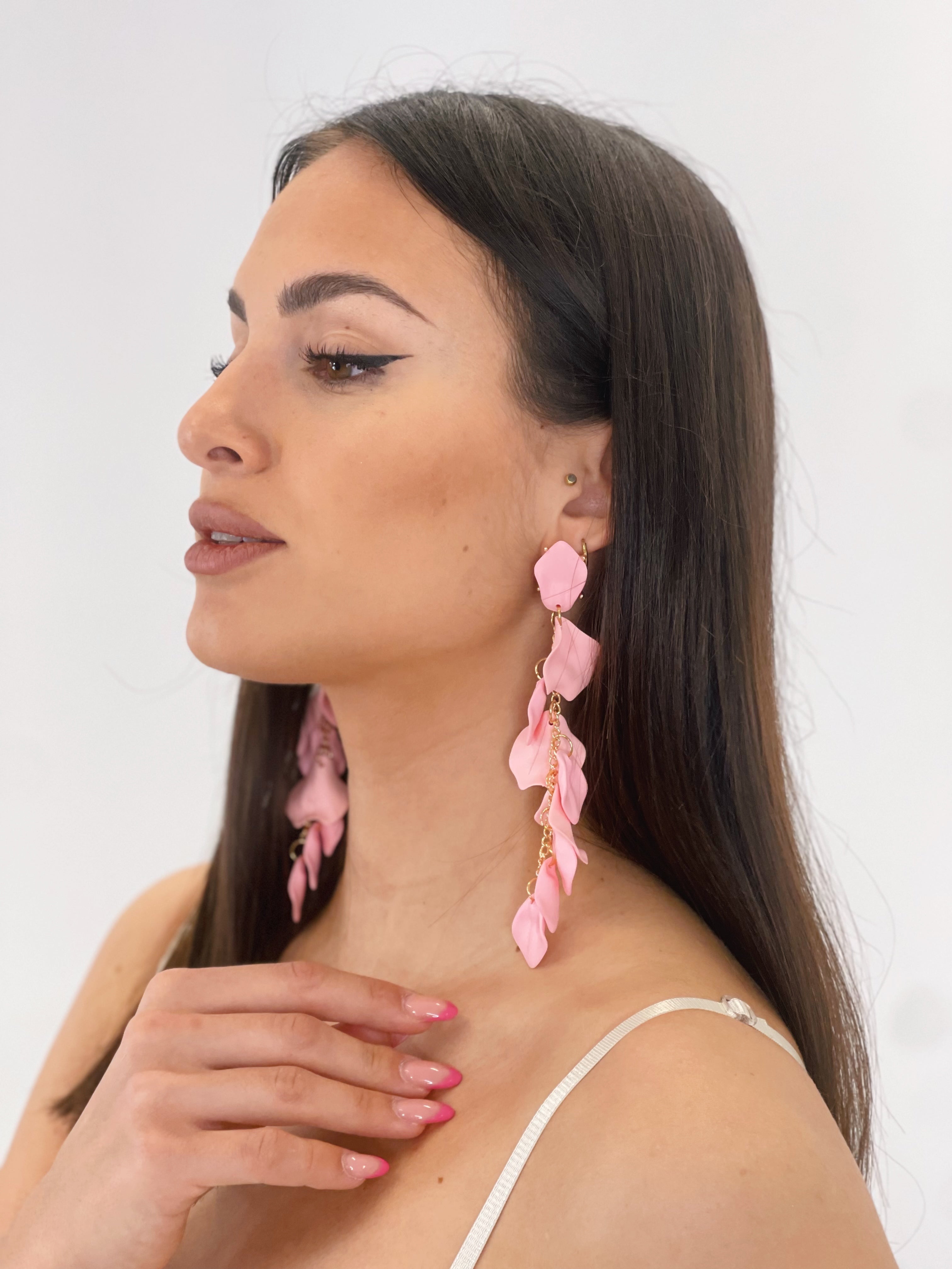 Pendientes pétalos cascada