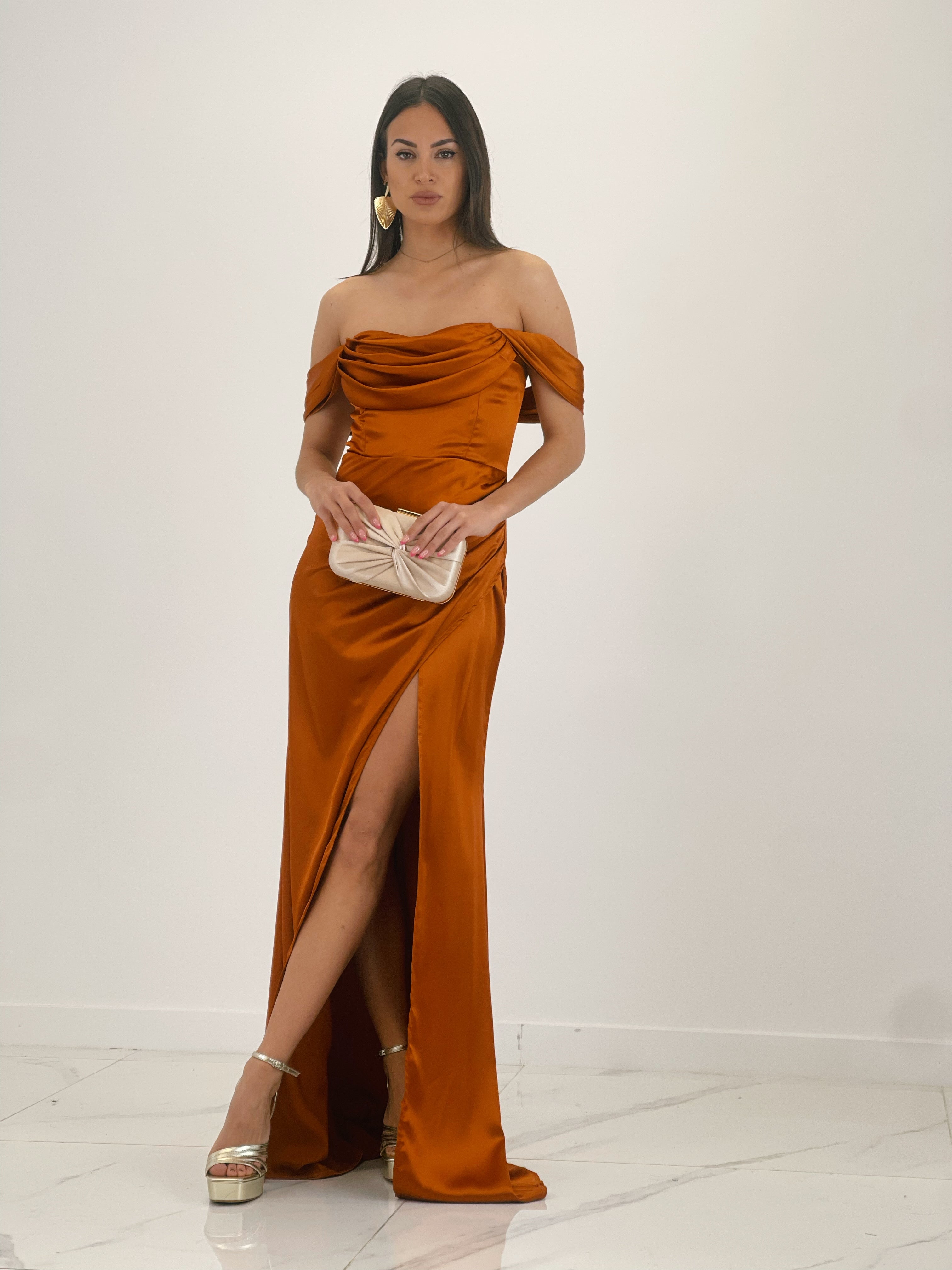 Vestido drapeado Astrid