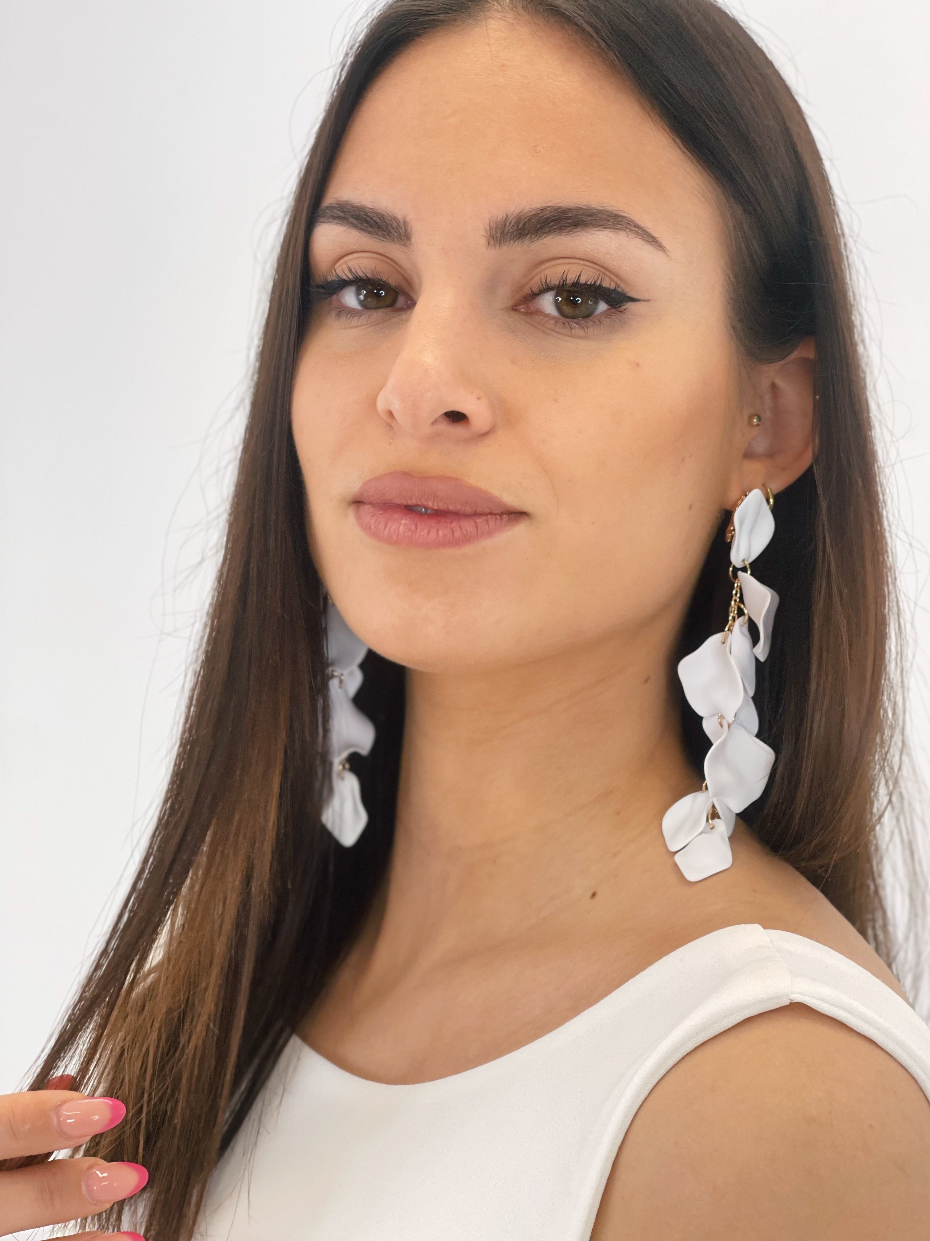 Pendientes pétalos cascada