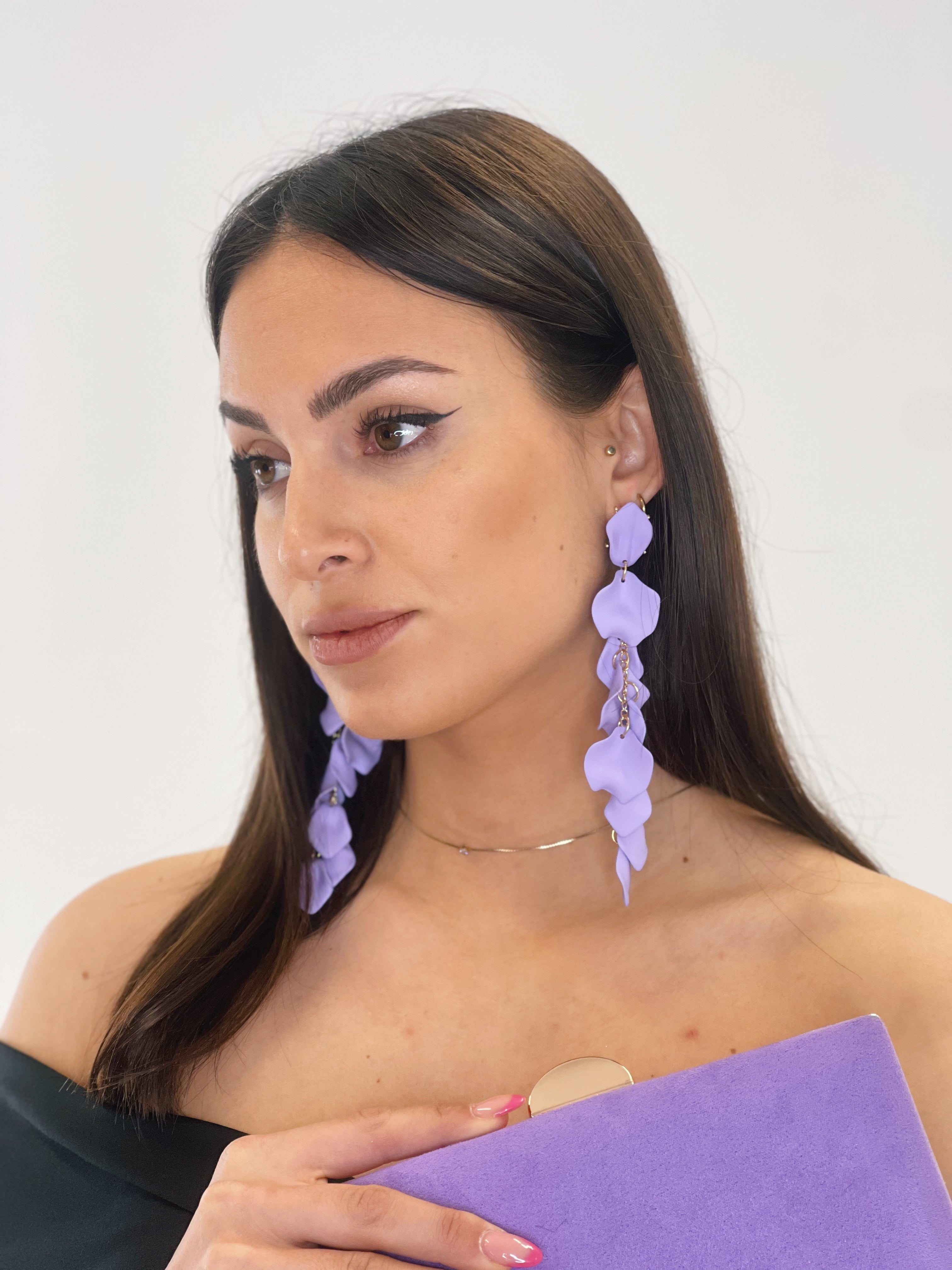 Pendientes pétalos cascada