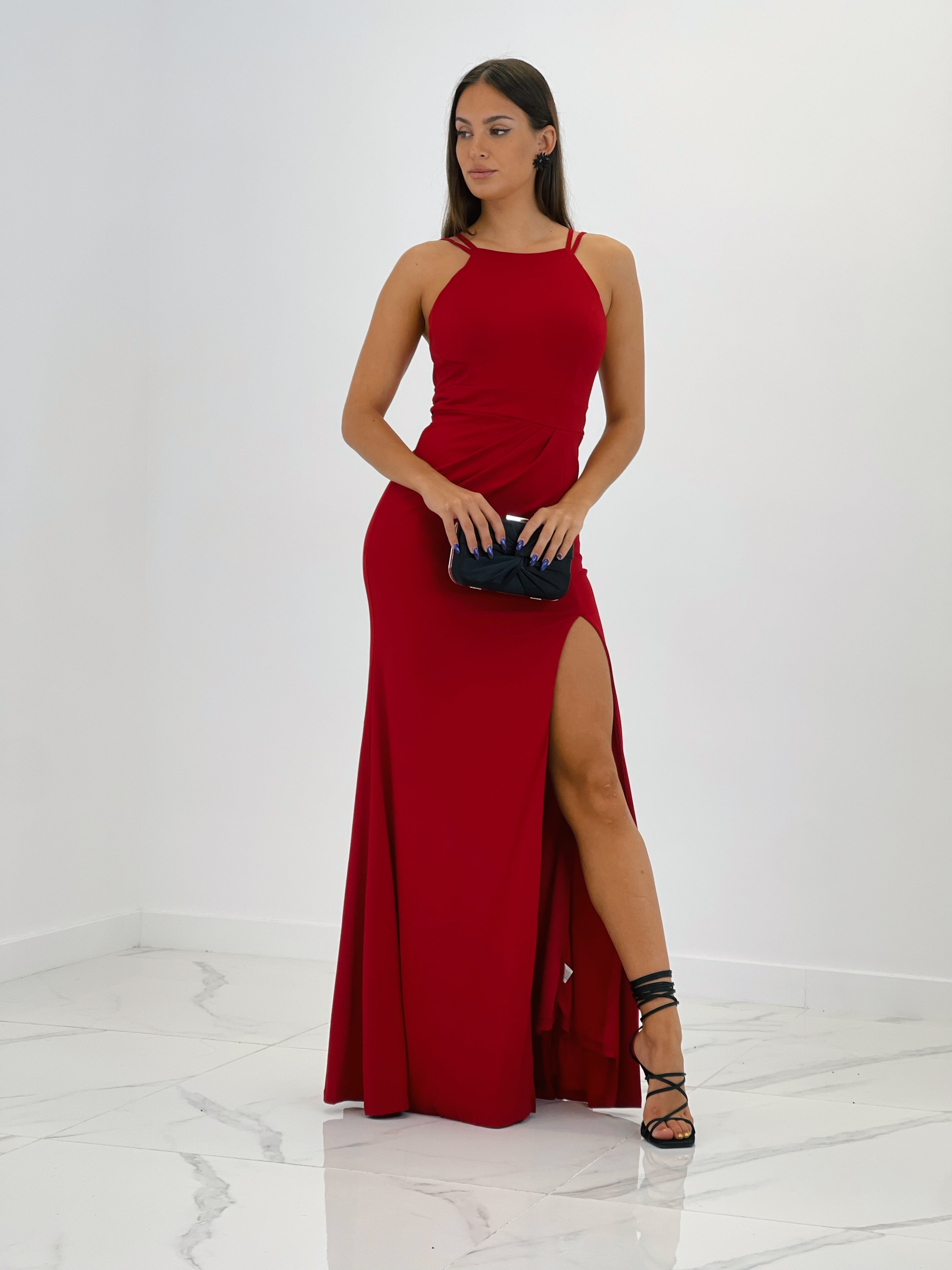 Vestido halter ceremonia Dionisia