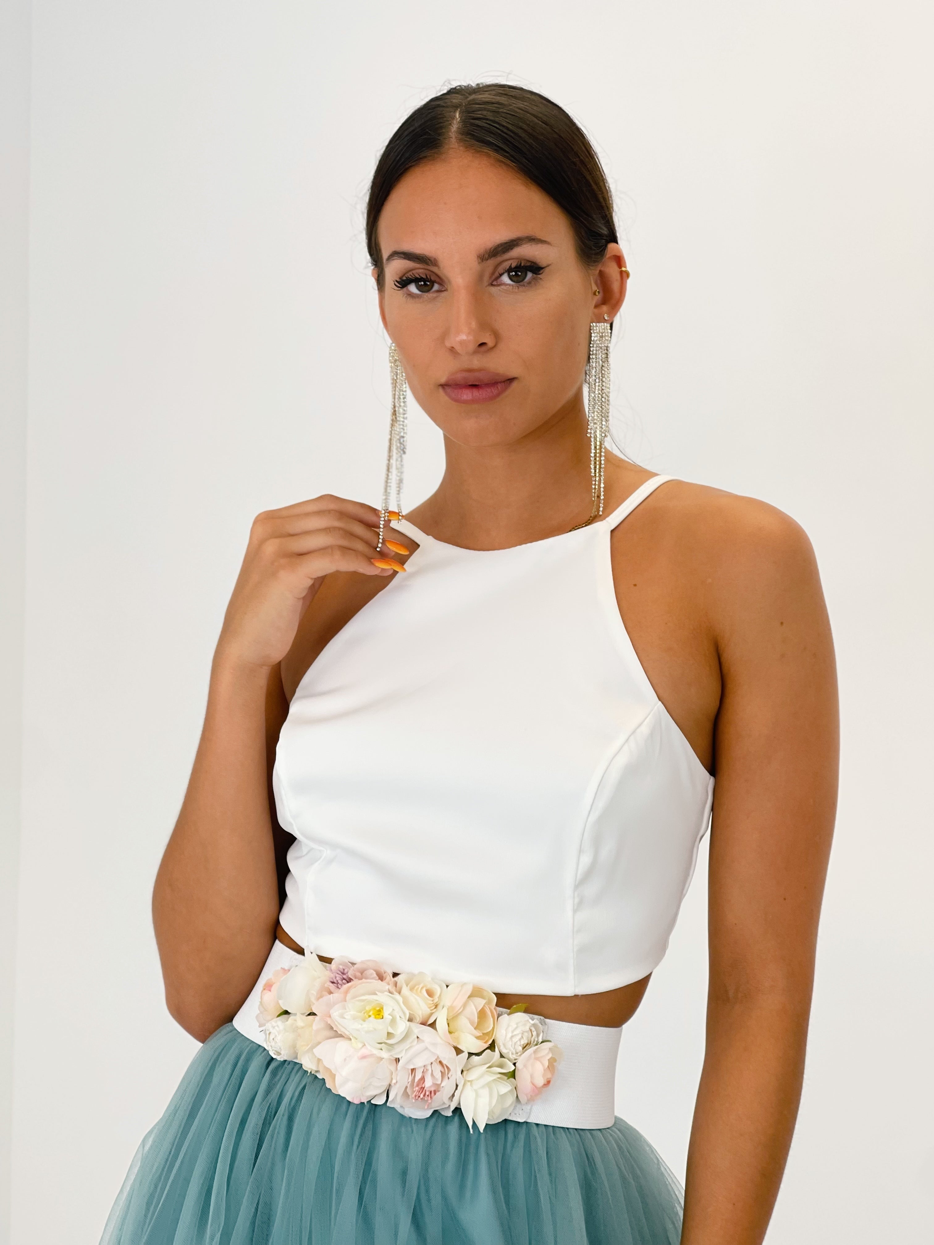 Top crop satén Silvia - Zebra&Maduixa®