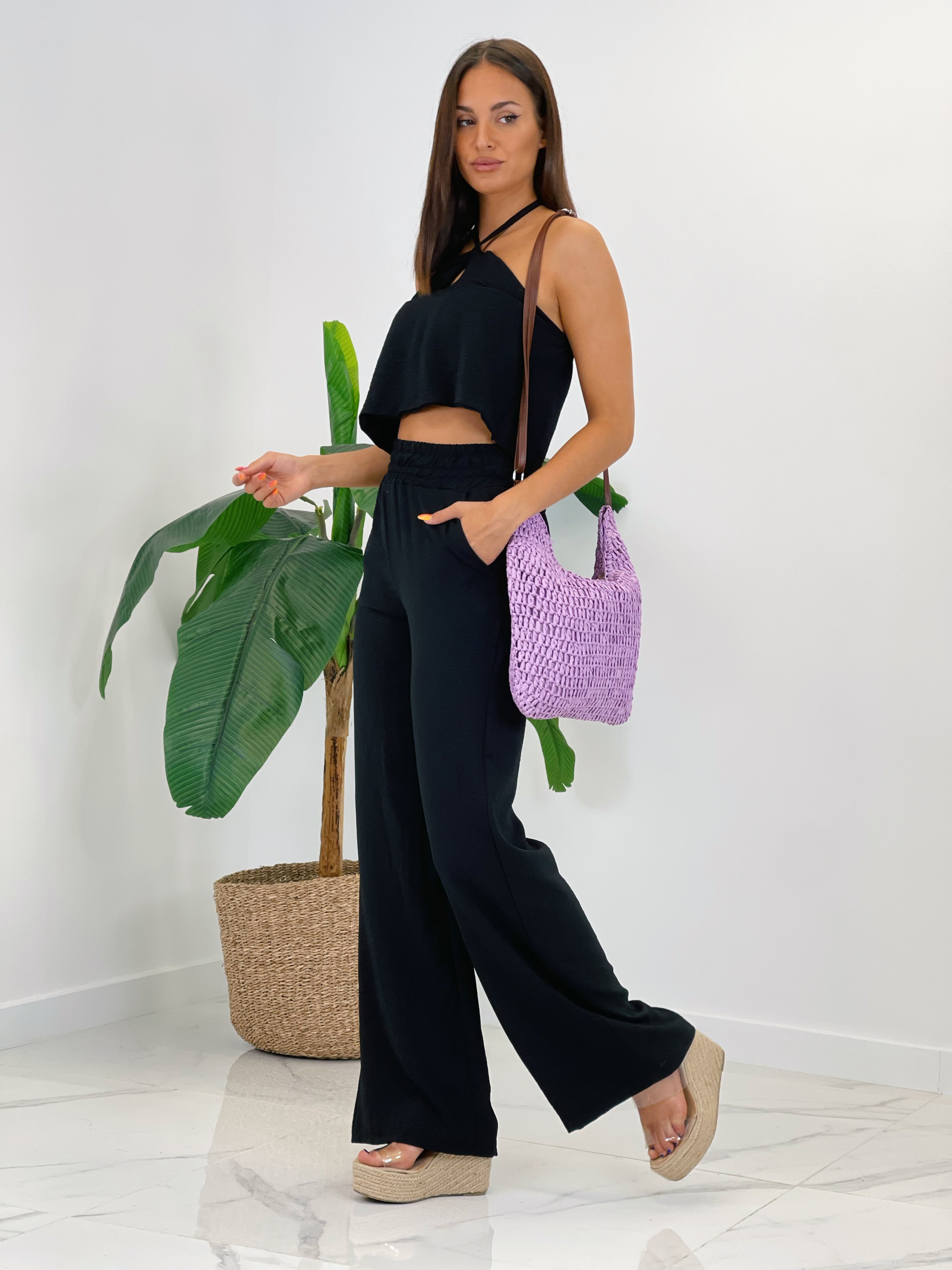 Bolso rafia botón - Zebra&Maduixa®