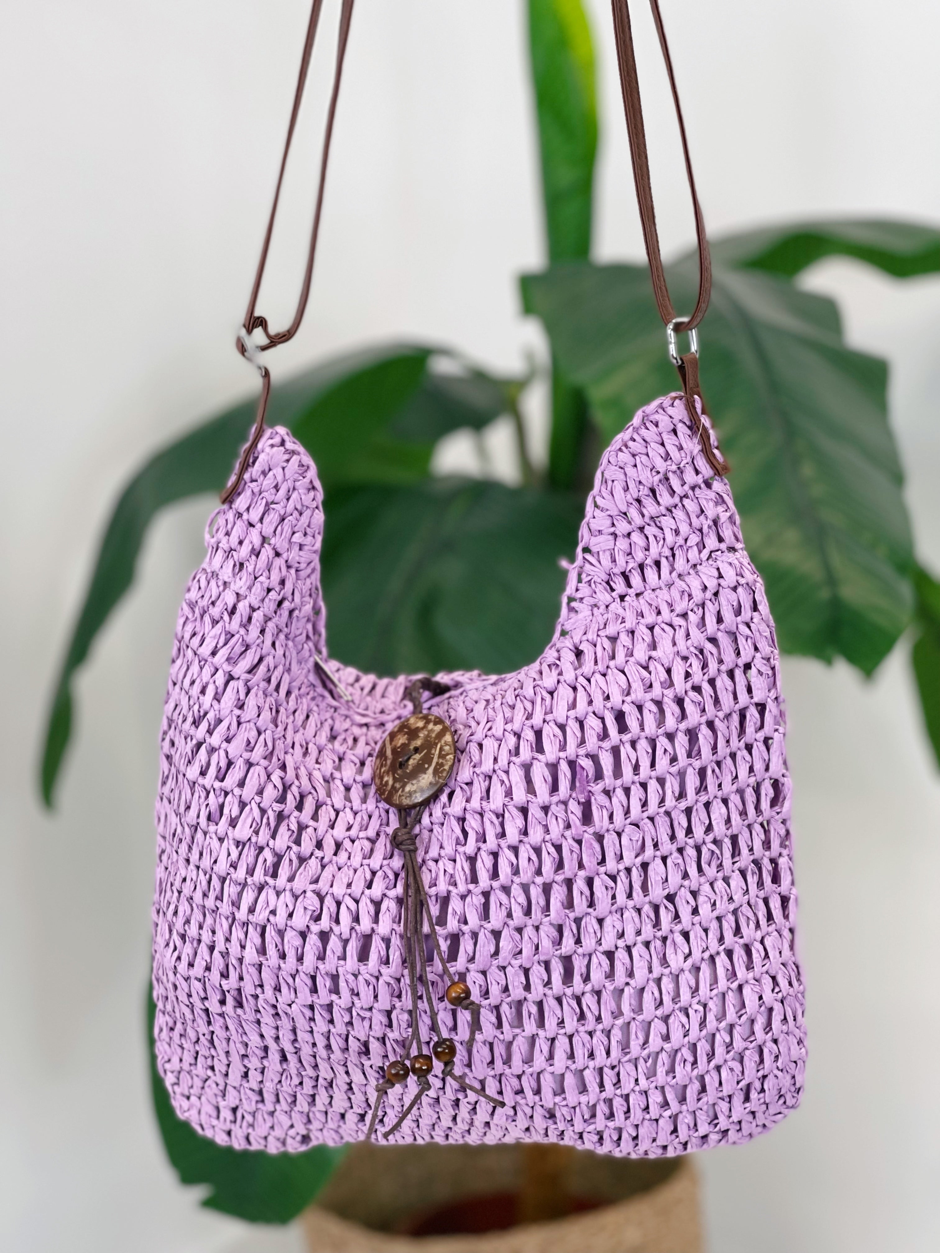 Bolso rafia botón - Zebra&Maduixa®