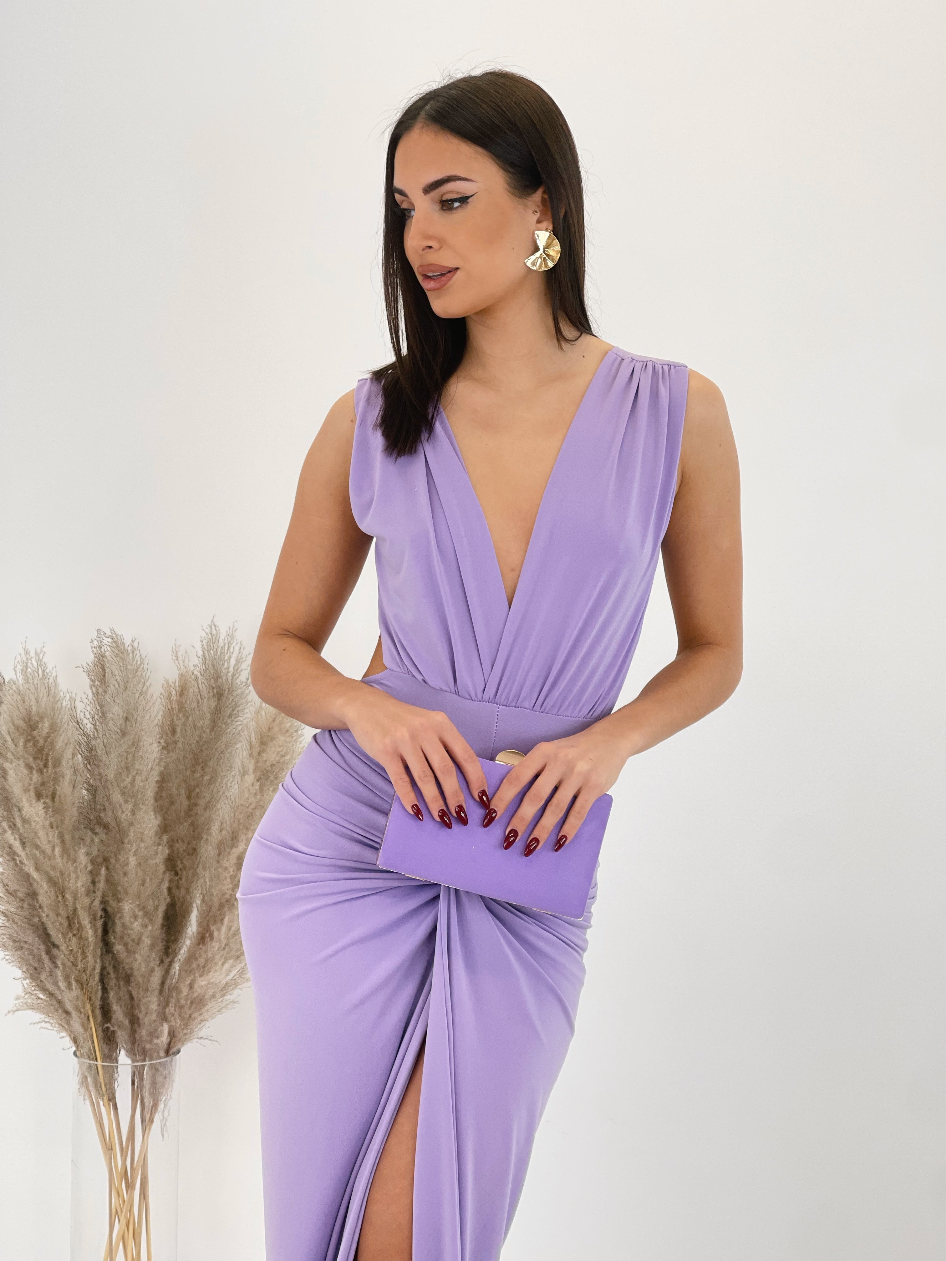 Vestido fruncido anudado Briana