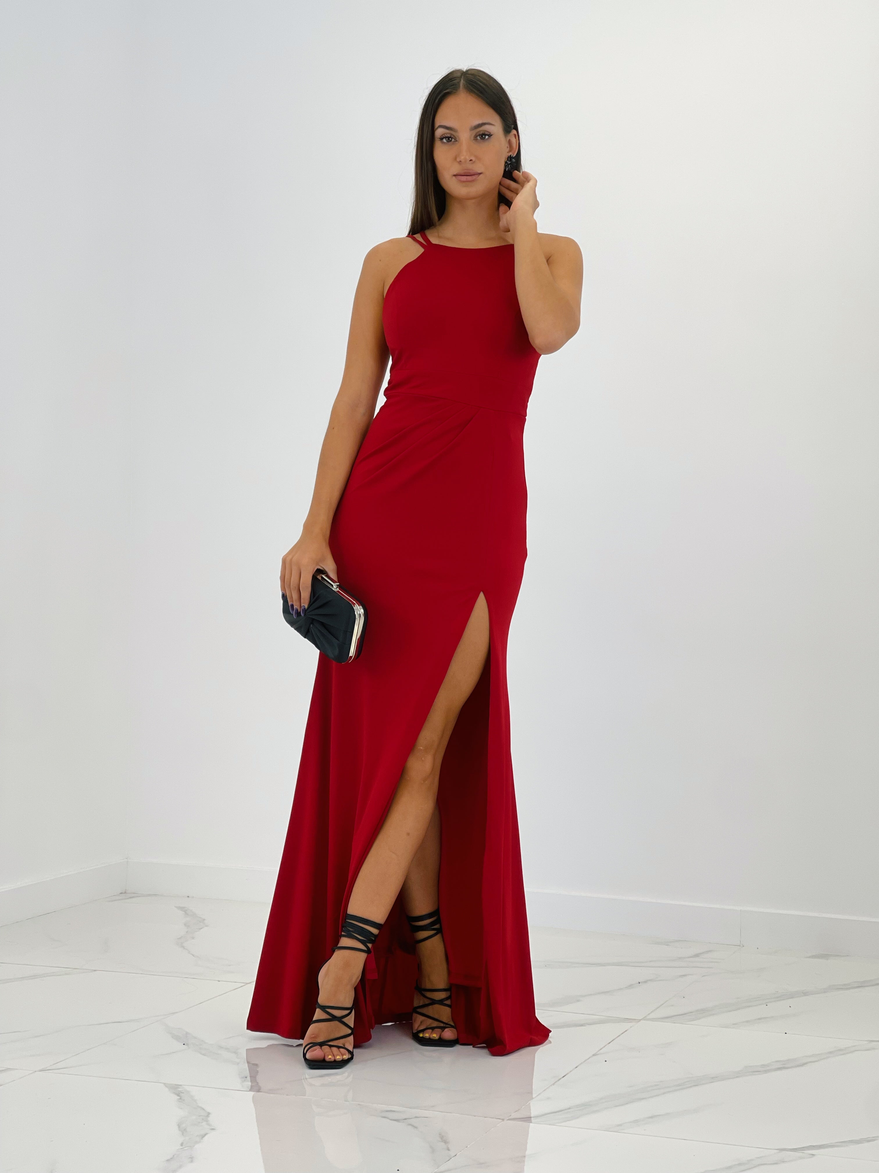 Vestido halter ceremonia Dionisia