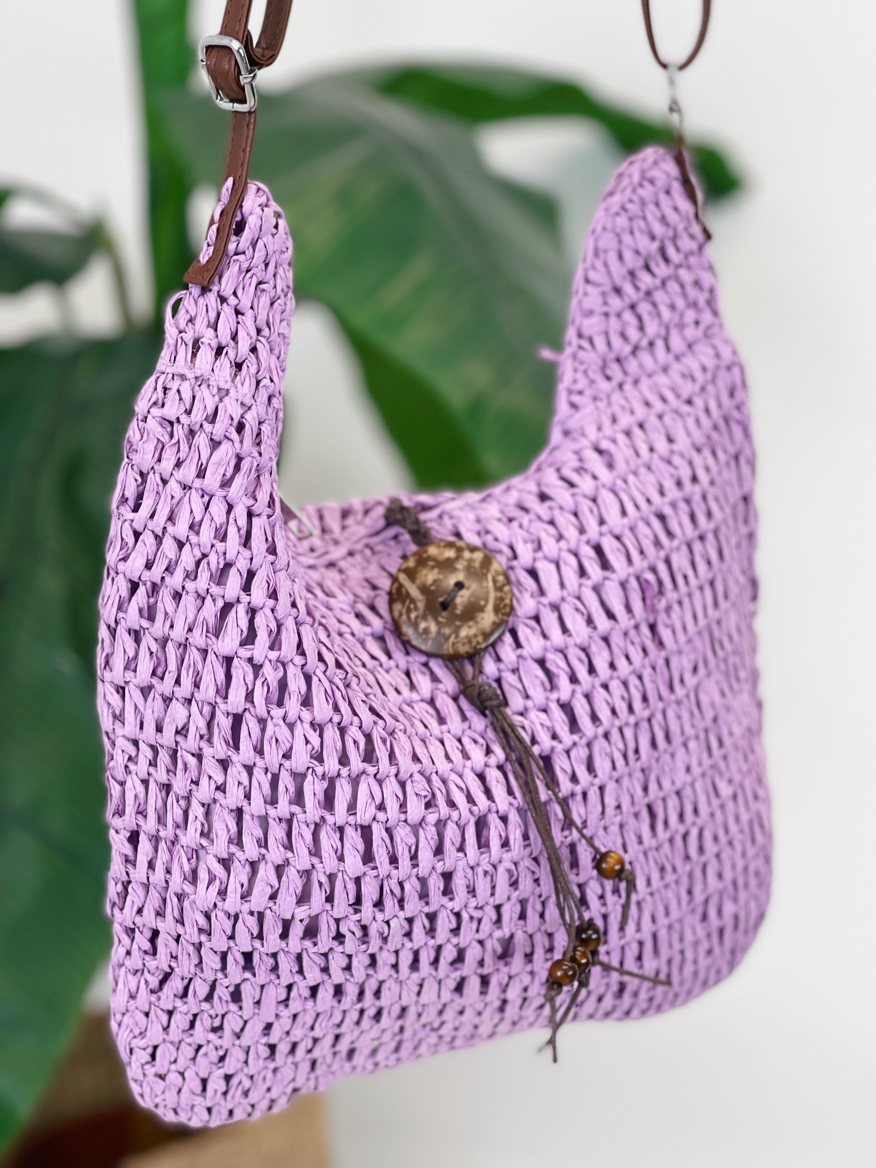 Bolso rafia botón - Zebra&Maduixa®