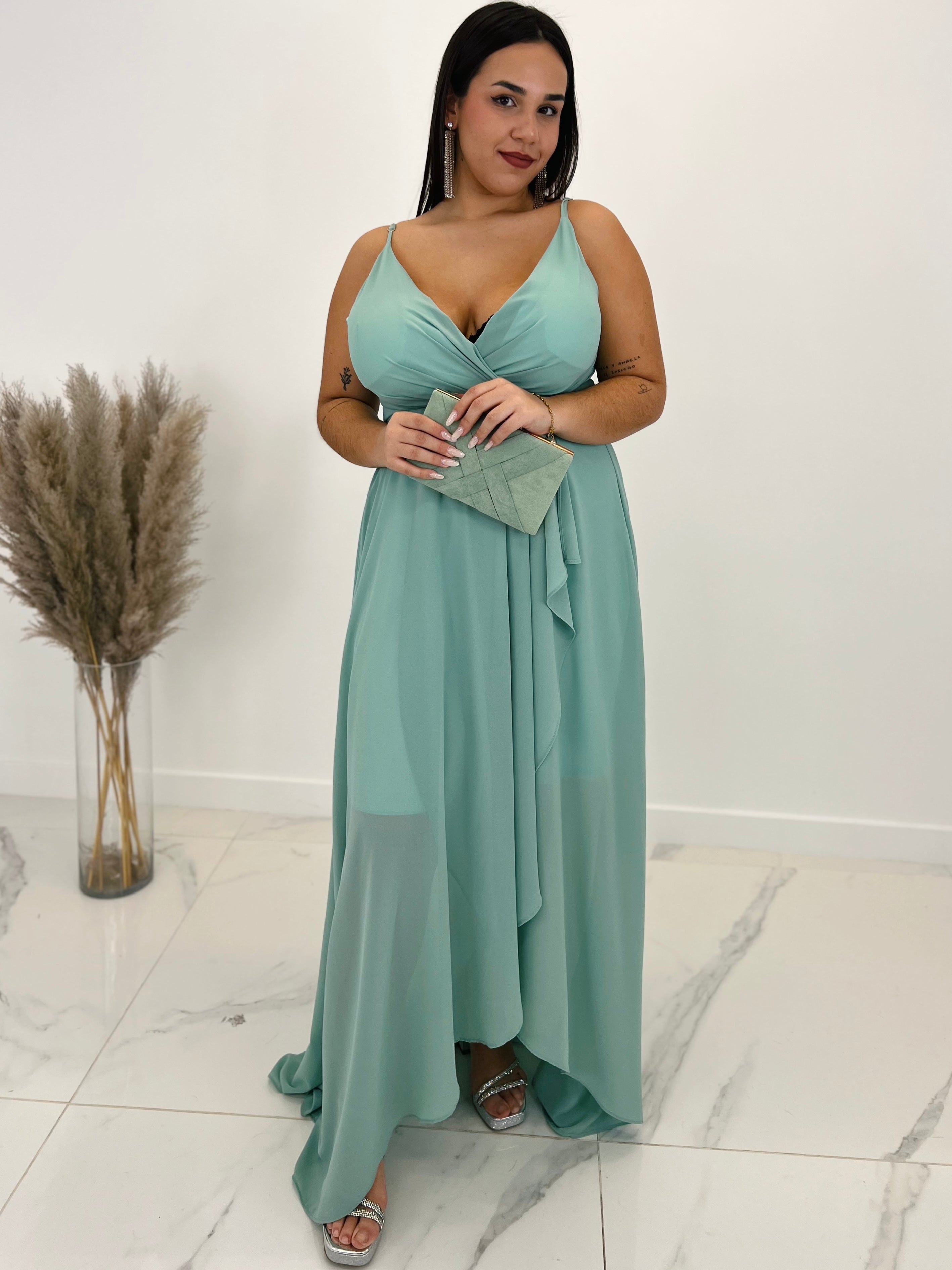 Vestido drapeado cruzado Flex - Zebra&Maduixa®