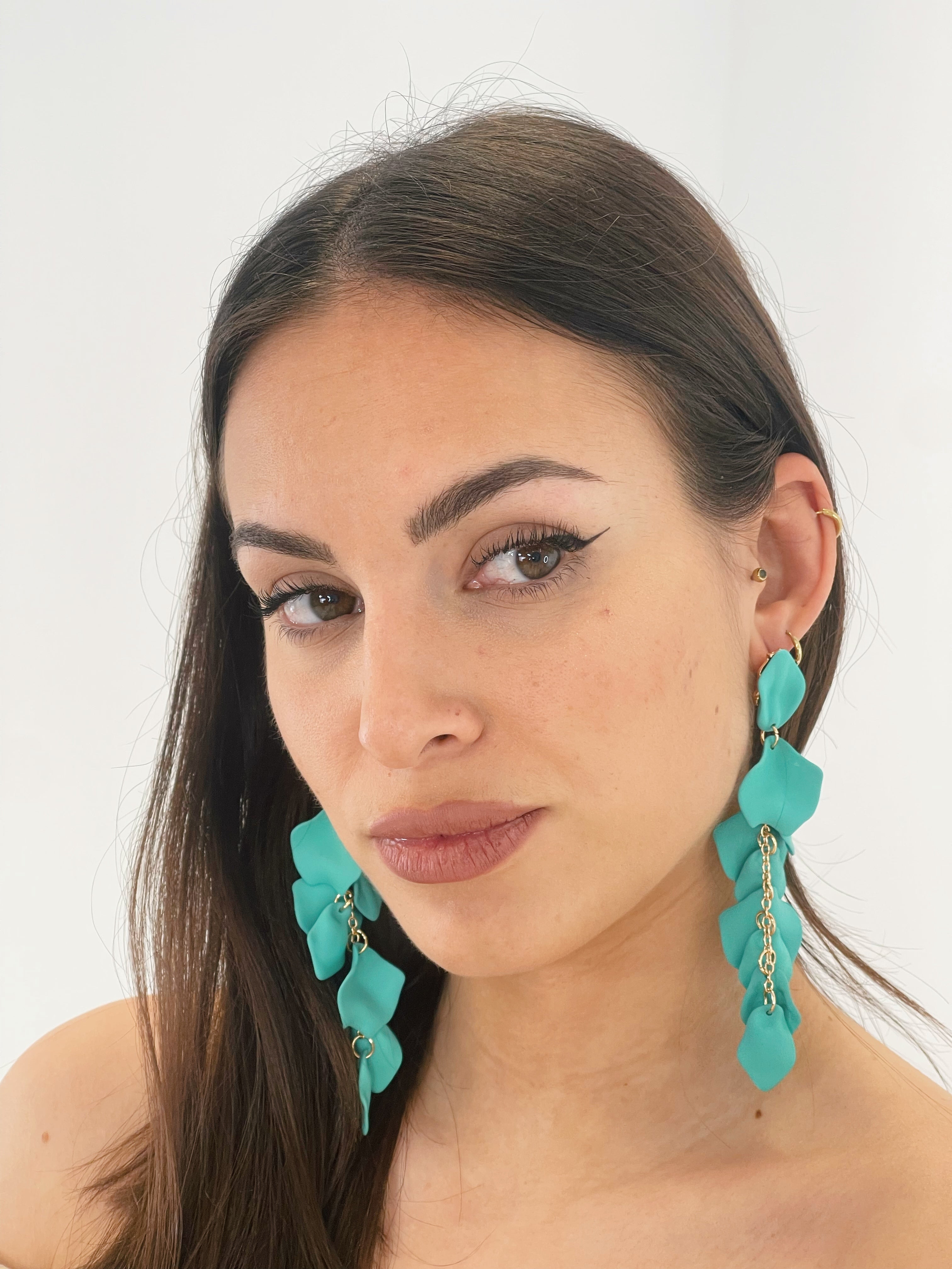 Pendientes pétalos cascada