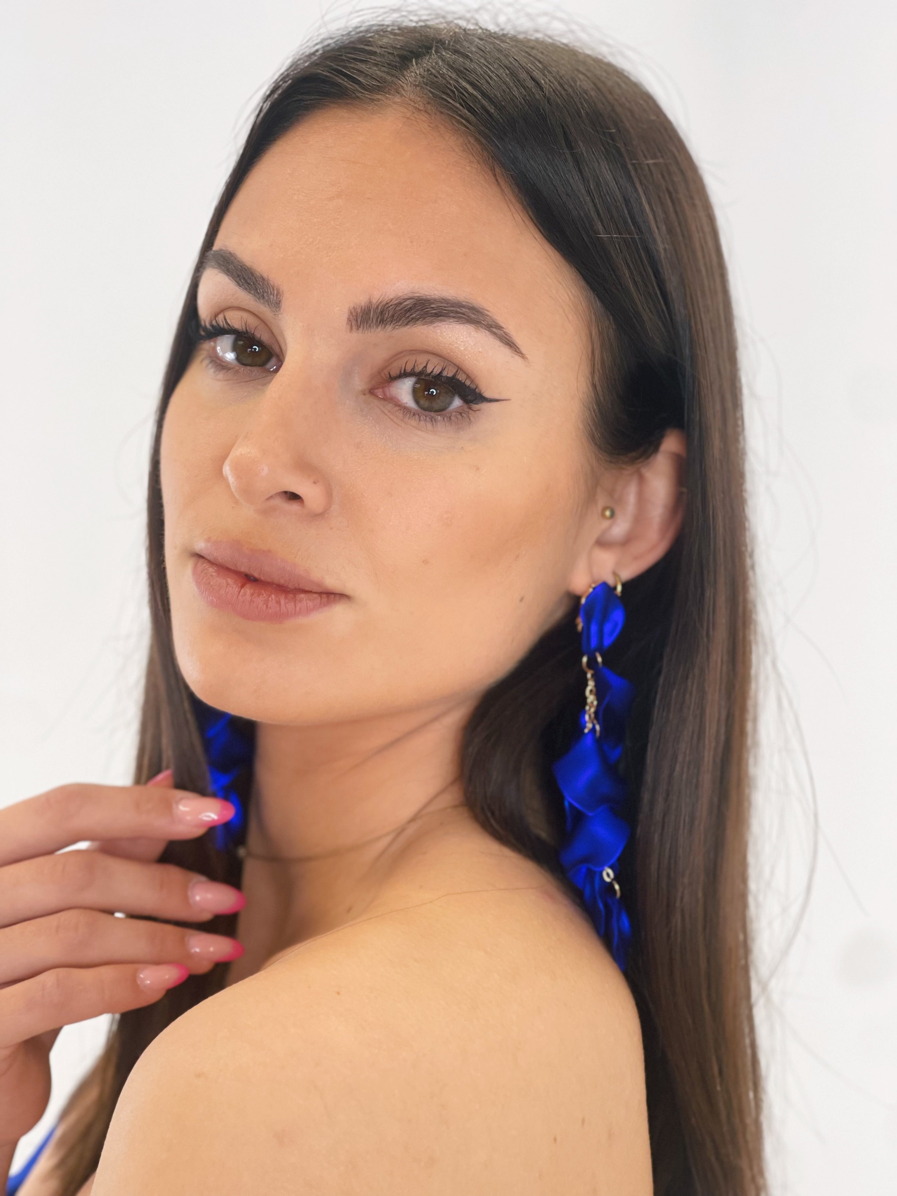 Pendientes pétalos cascada