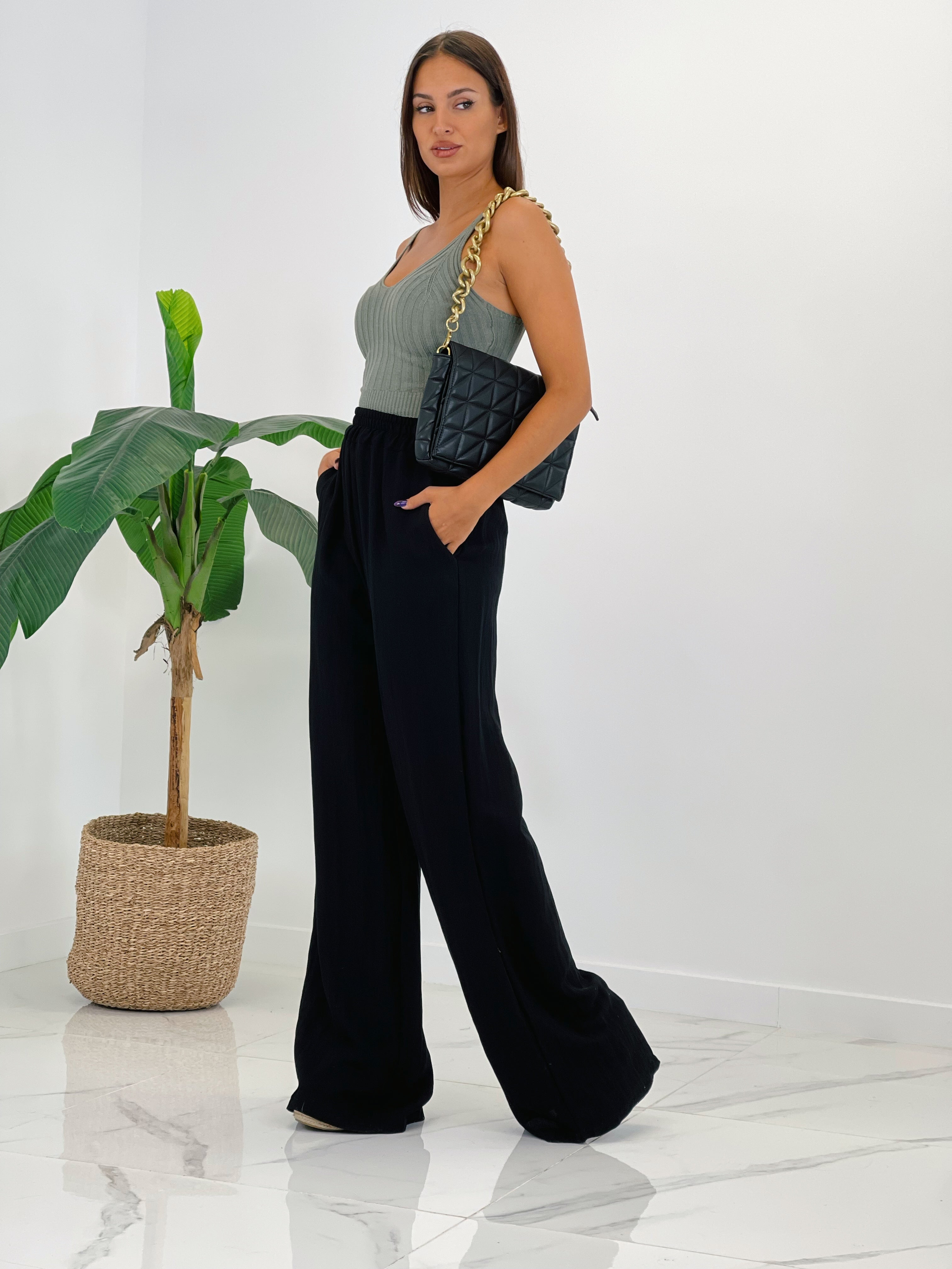 Bolso acolchado cadena gruesa